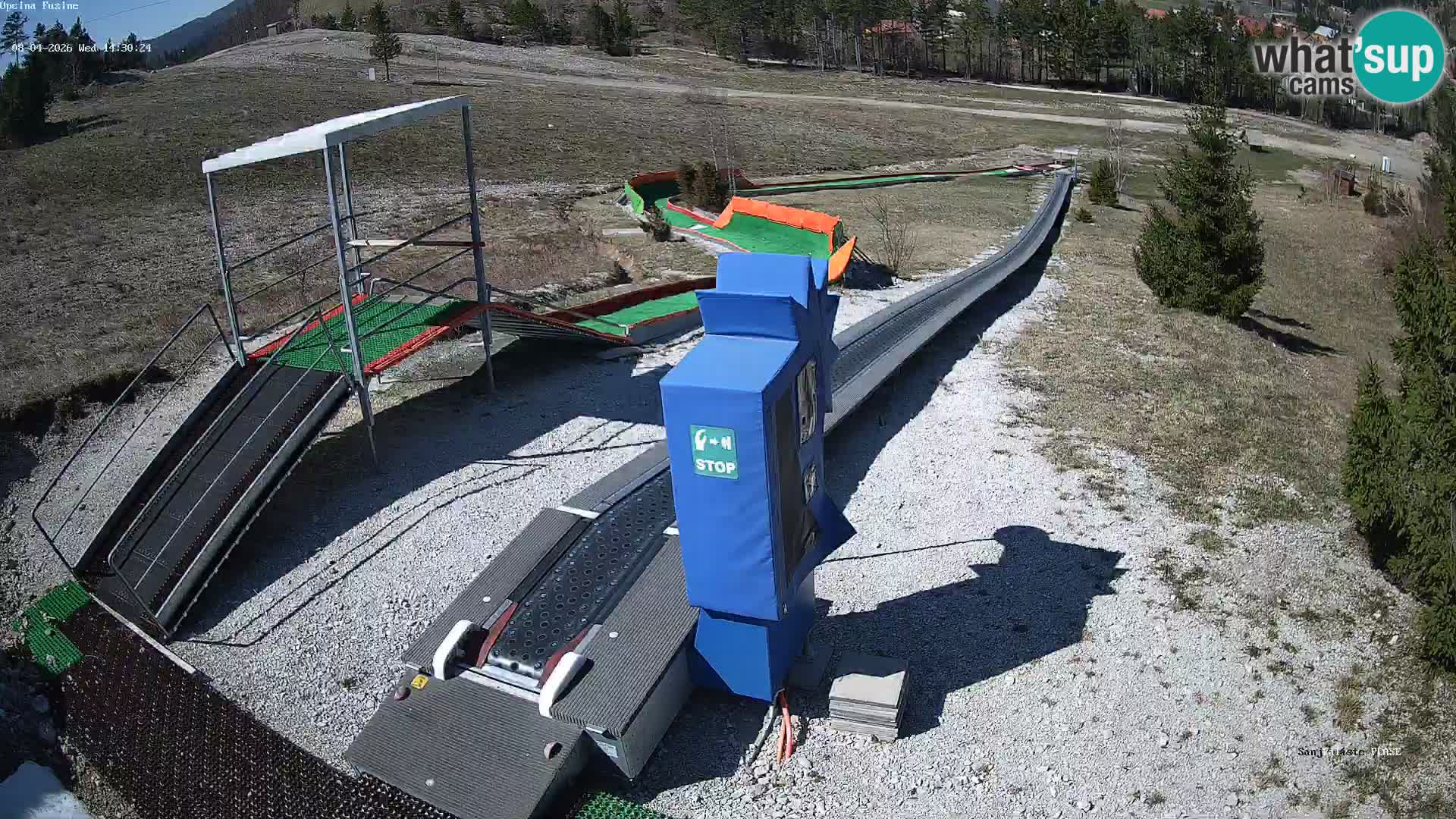 Live webcam Pista da slittino Fužine – Croazia