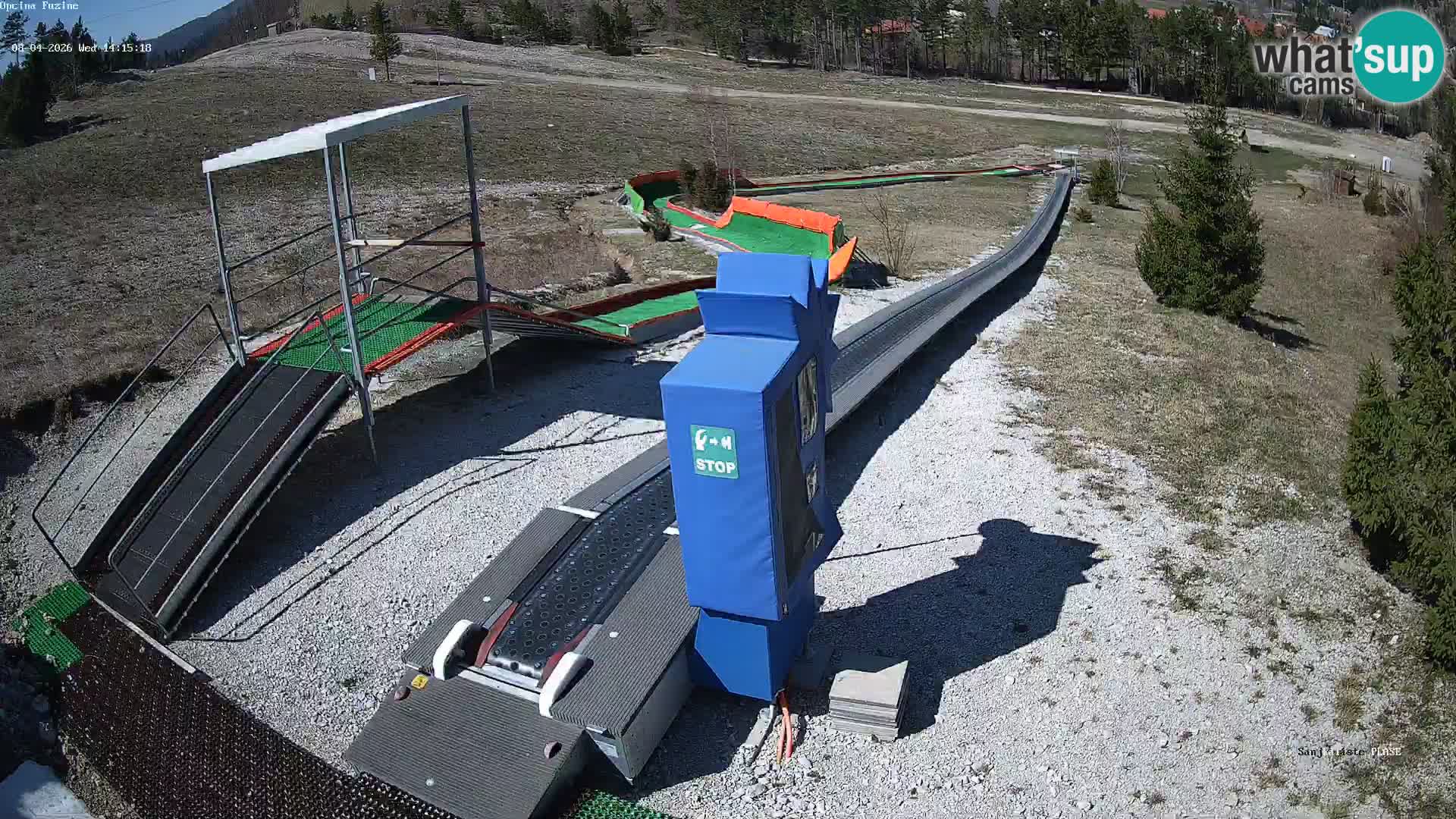 Live webcam Fužine toboggan run – Croatia