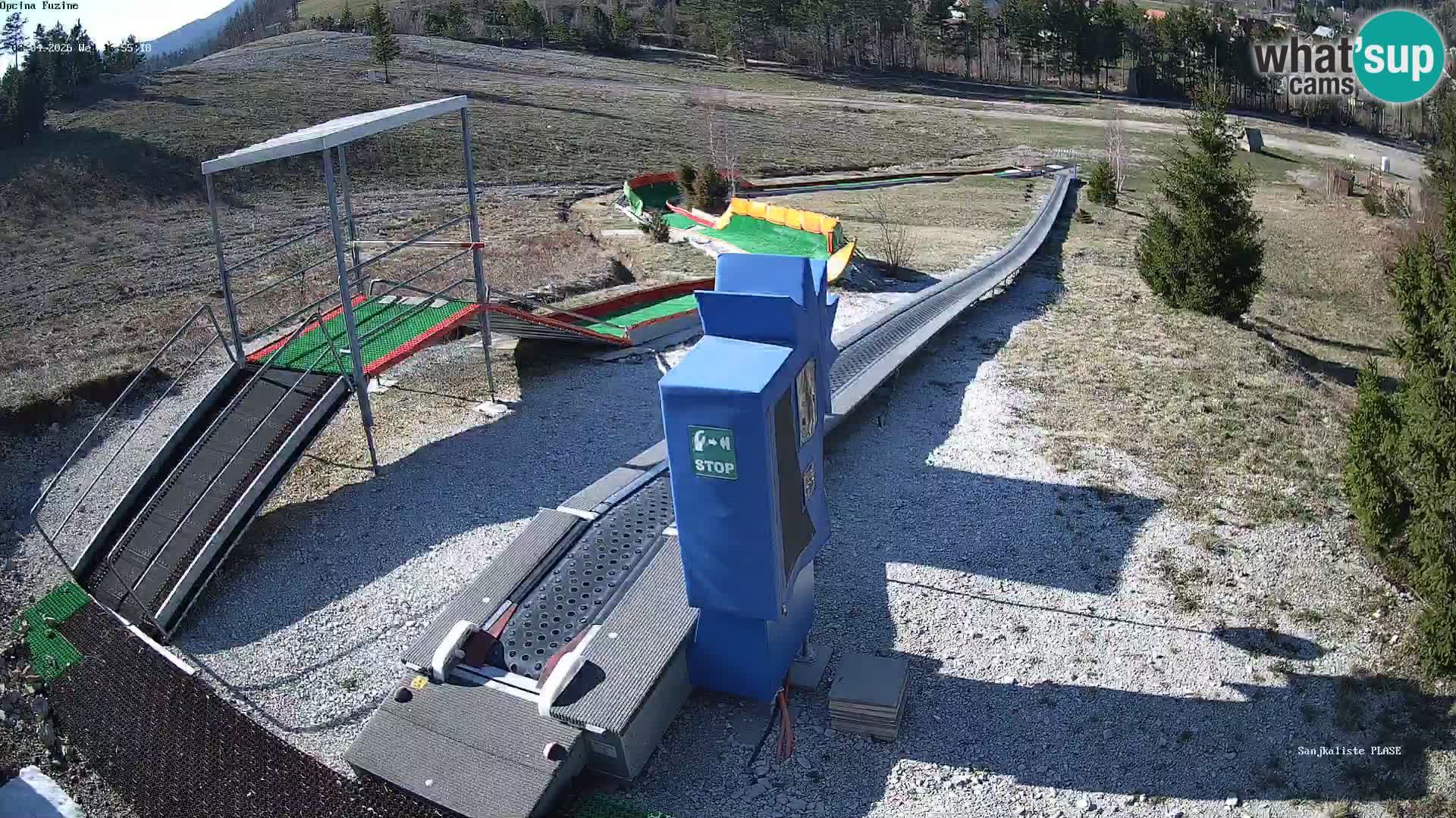 Live webcam Fužine toboggan run – Croatia
