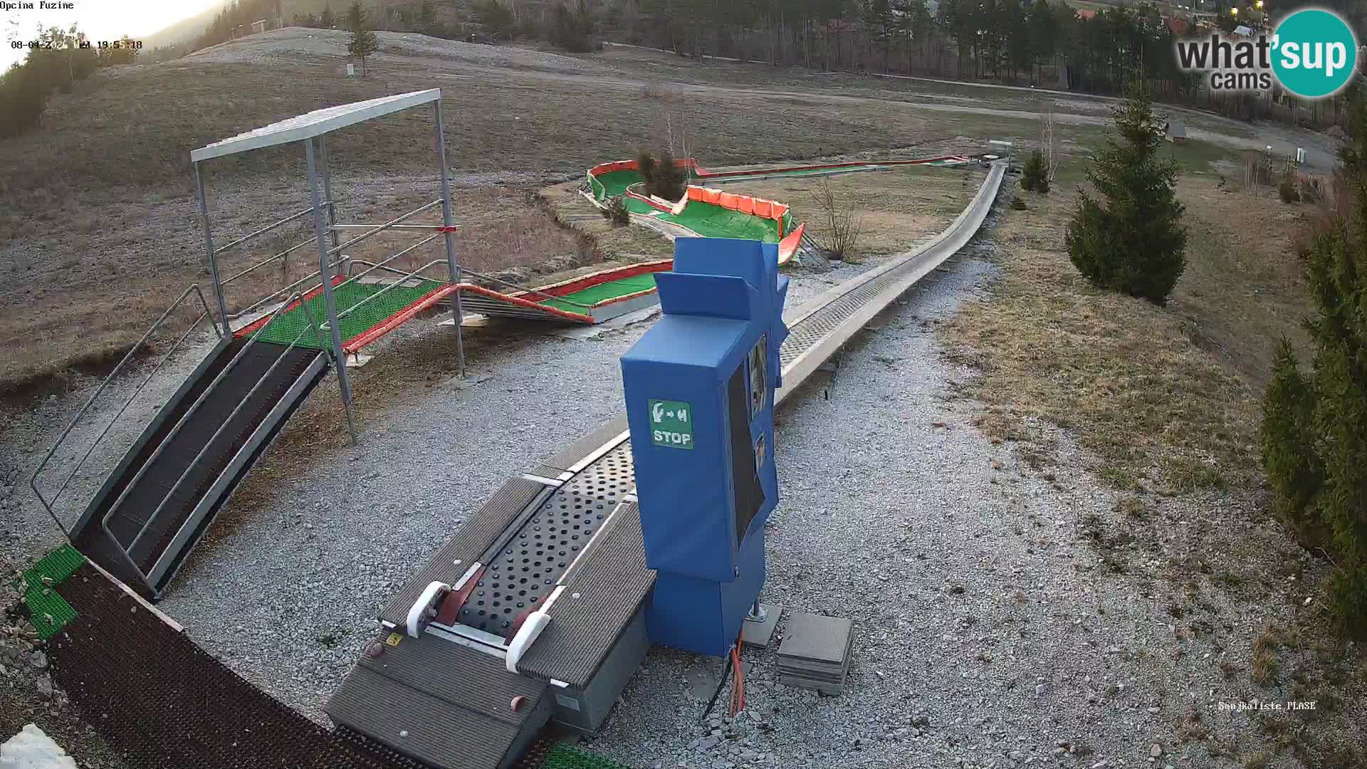 Live webcam Fužine toboggan run – Croatia