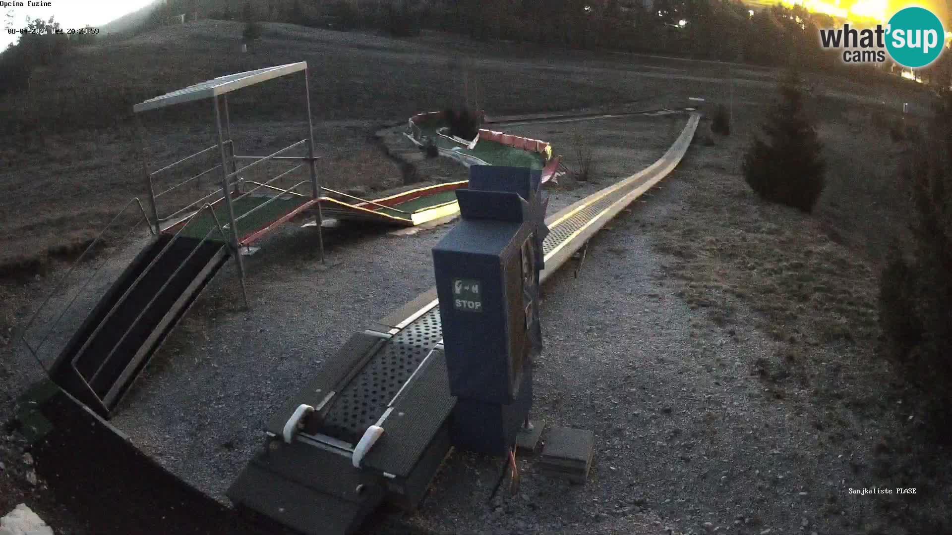 Webcam en direct Piste de luge de Fužine – Croatie