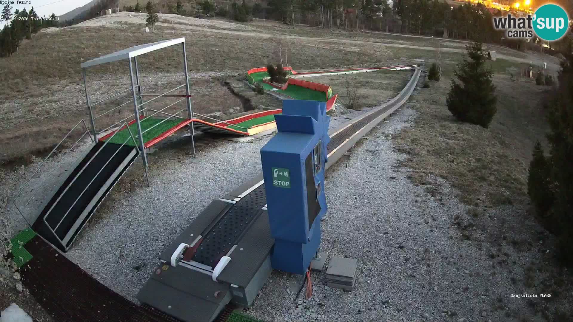 Spletna kamera v živo Sankališče Fužine – Hrvaška