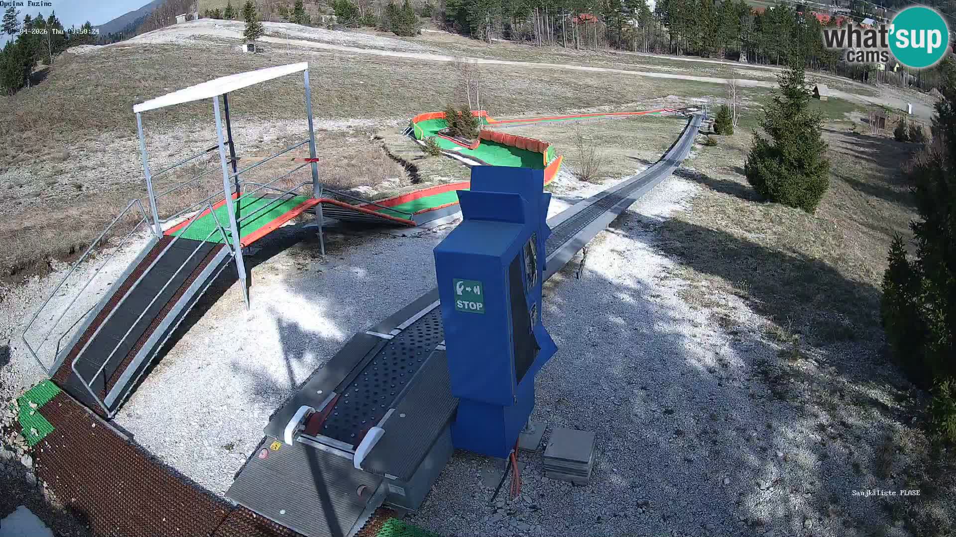 Live webcam Fužine toboggan run – Croatia