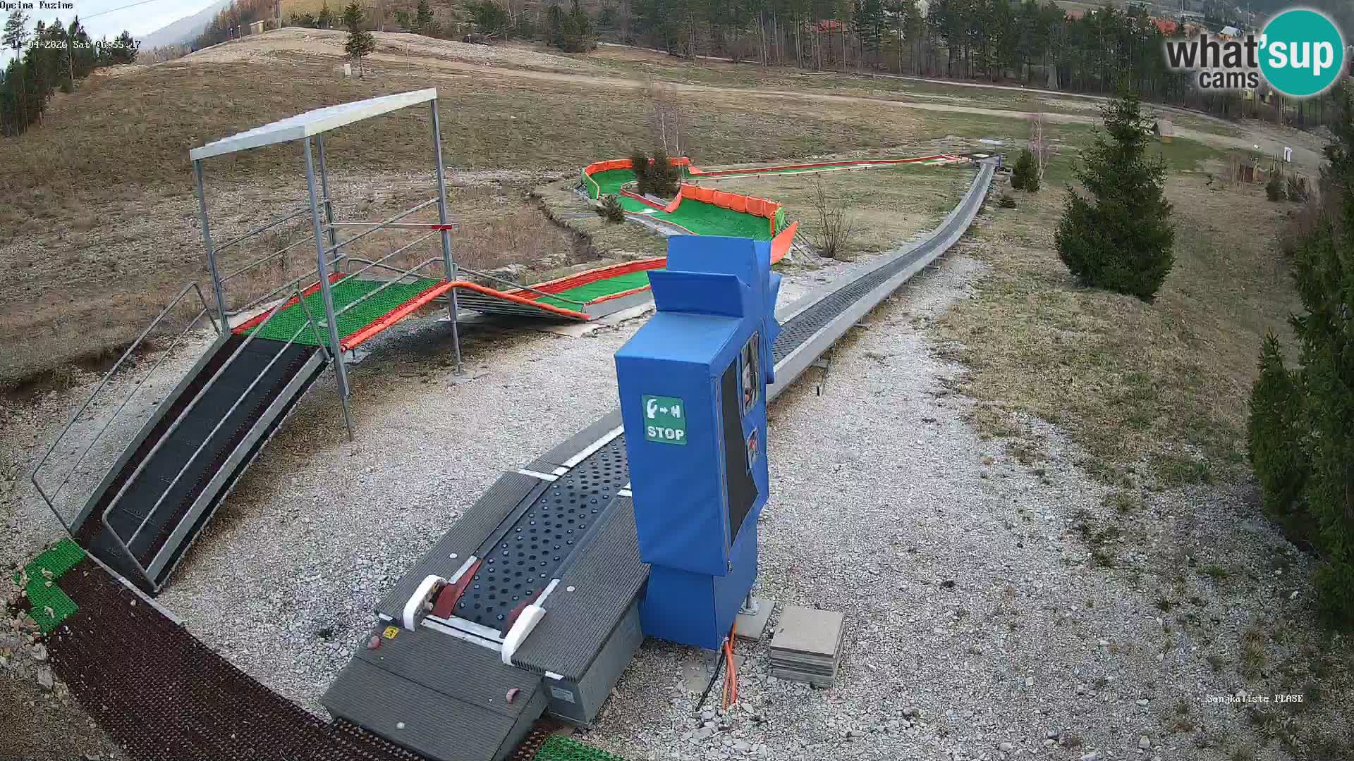 Live webcam Fužine toboggan run – Croatia