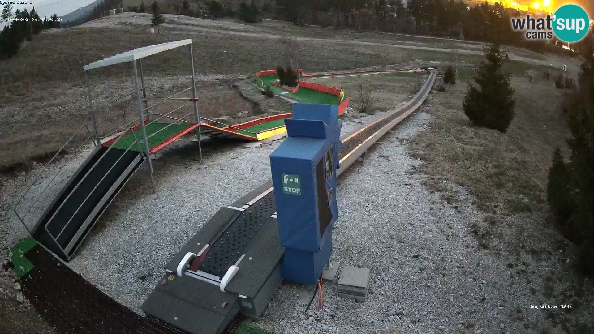 Live webcam Pista da slittino Fužine – Croazia