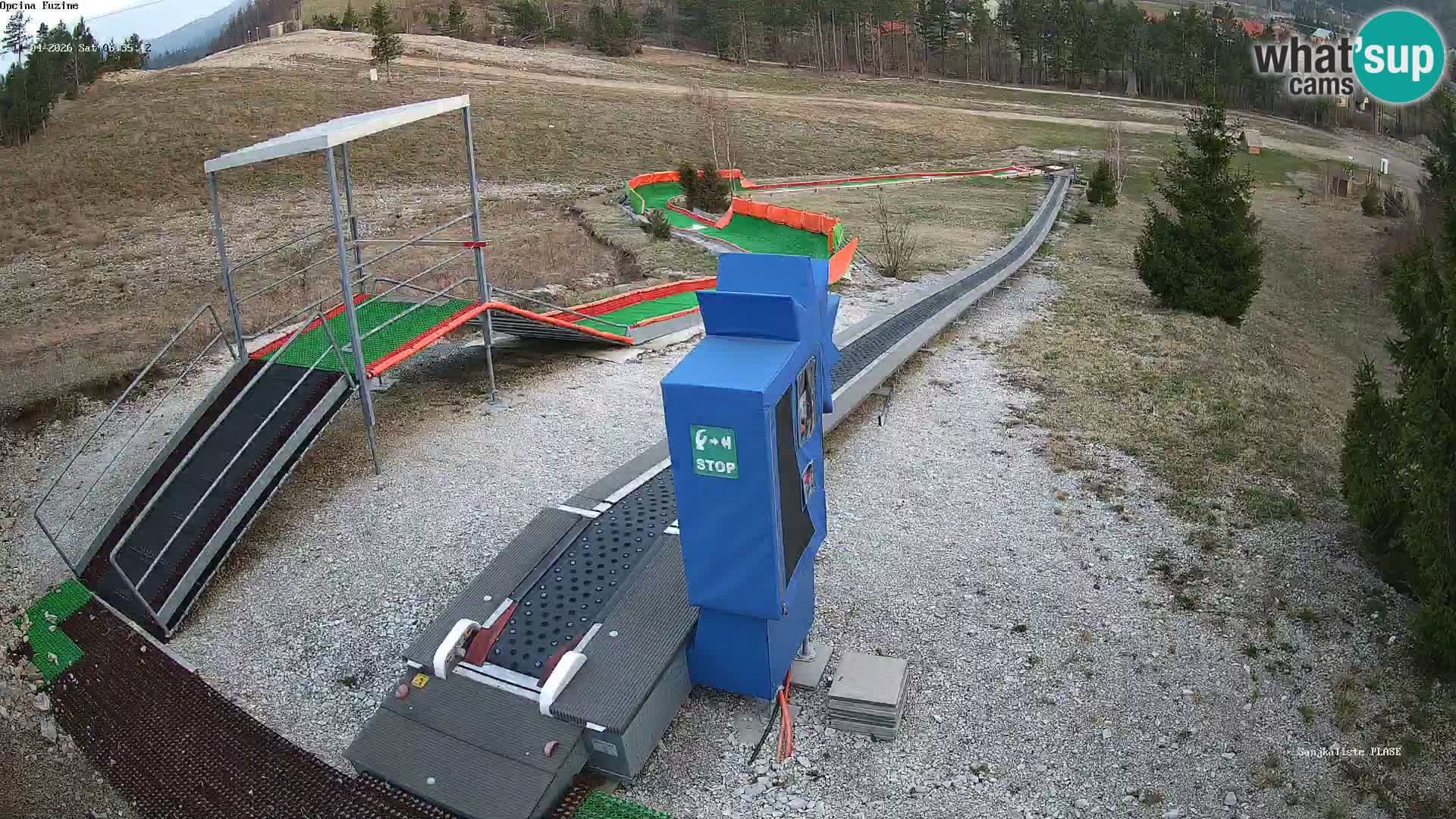 Live webcam Pista da slittino Fužine – Croazia