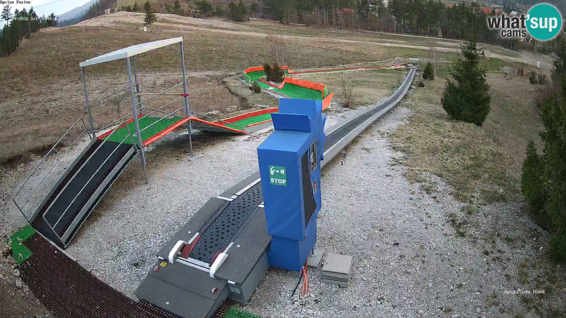 Webcam en direct Piste de luge de Fužine – Croatie