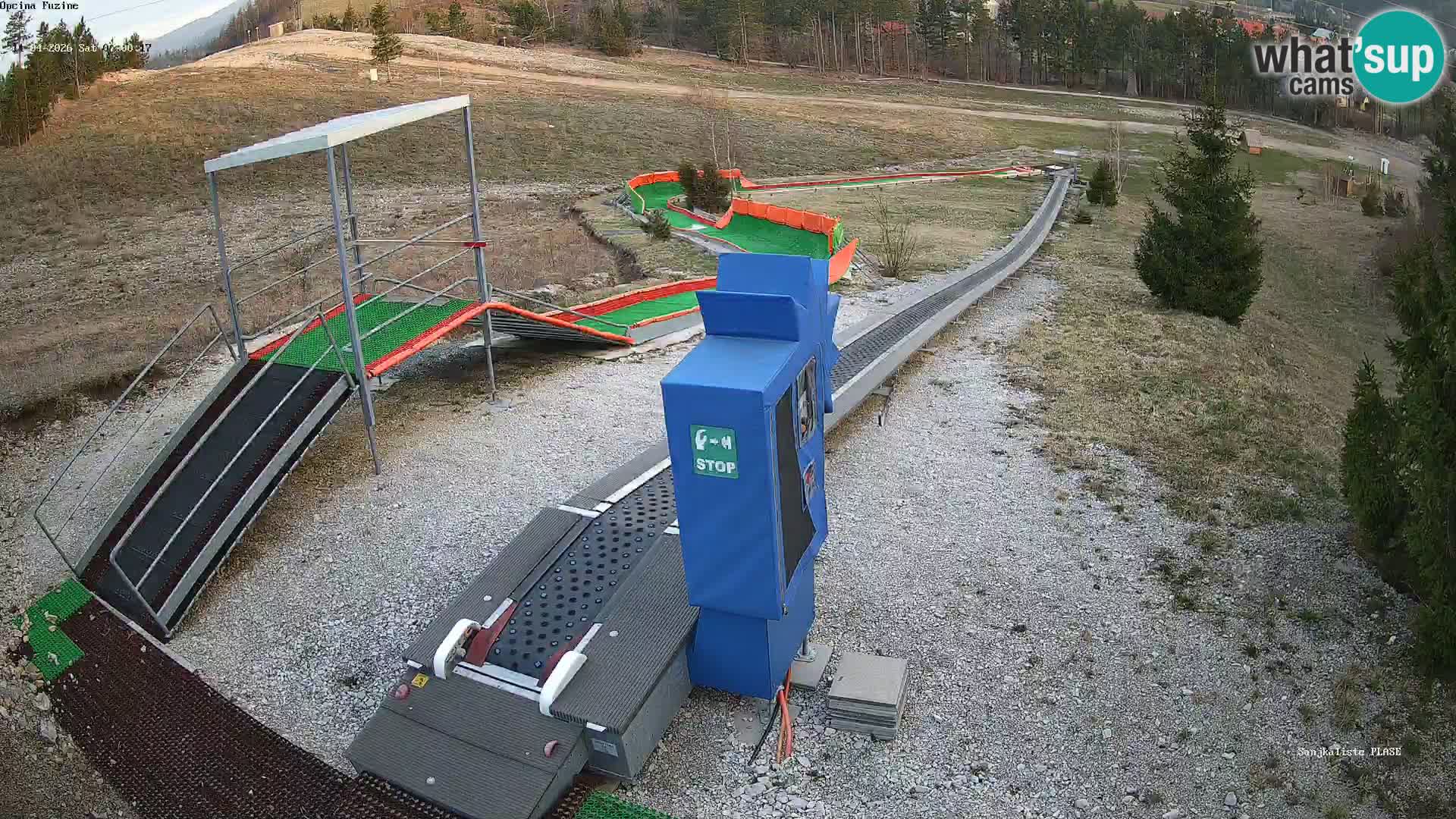 Live webcam Pista da slittino Fužine – Croazia