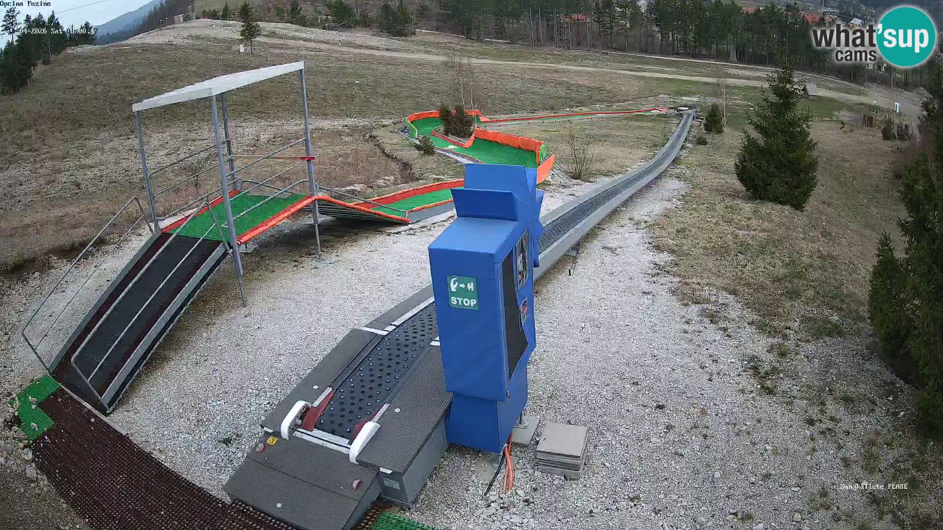 Live webcam Pista da slittino Fužine – Croazia