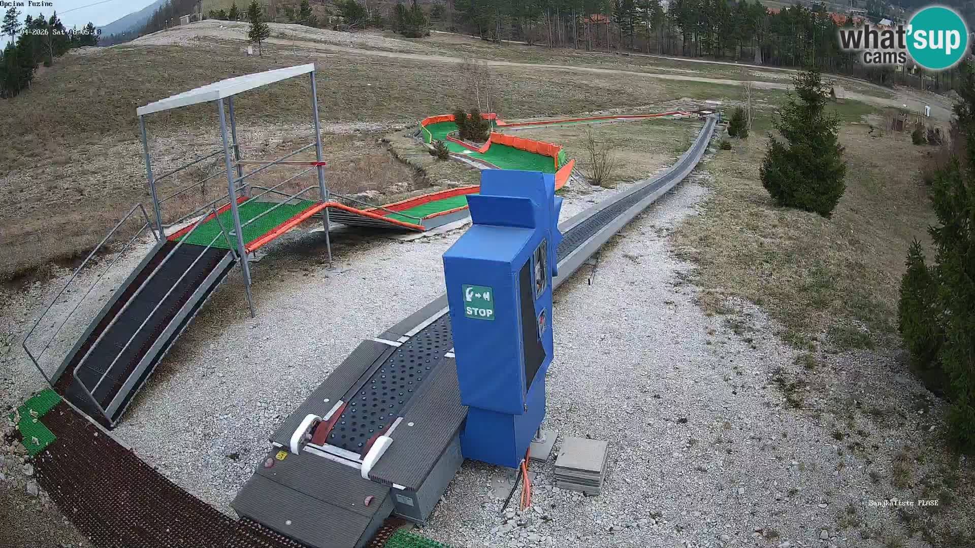 Live webcam Pista da slittino Fužine – Croazia