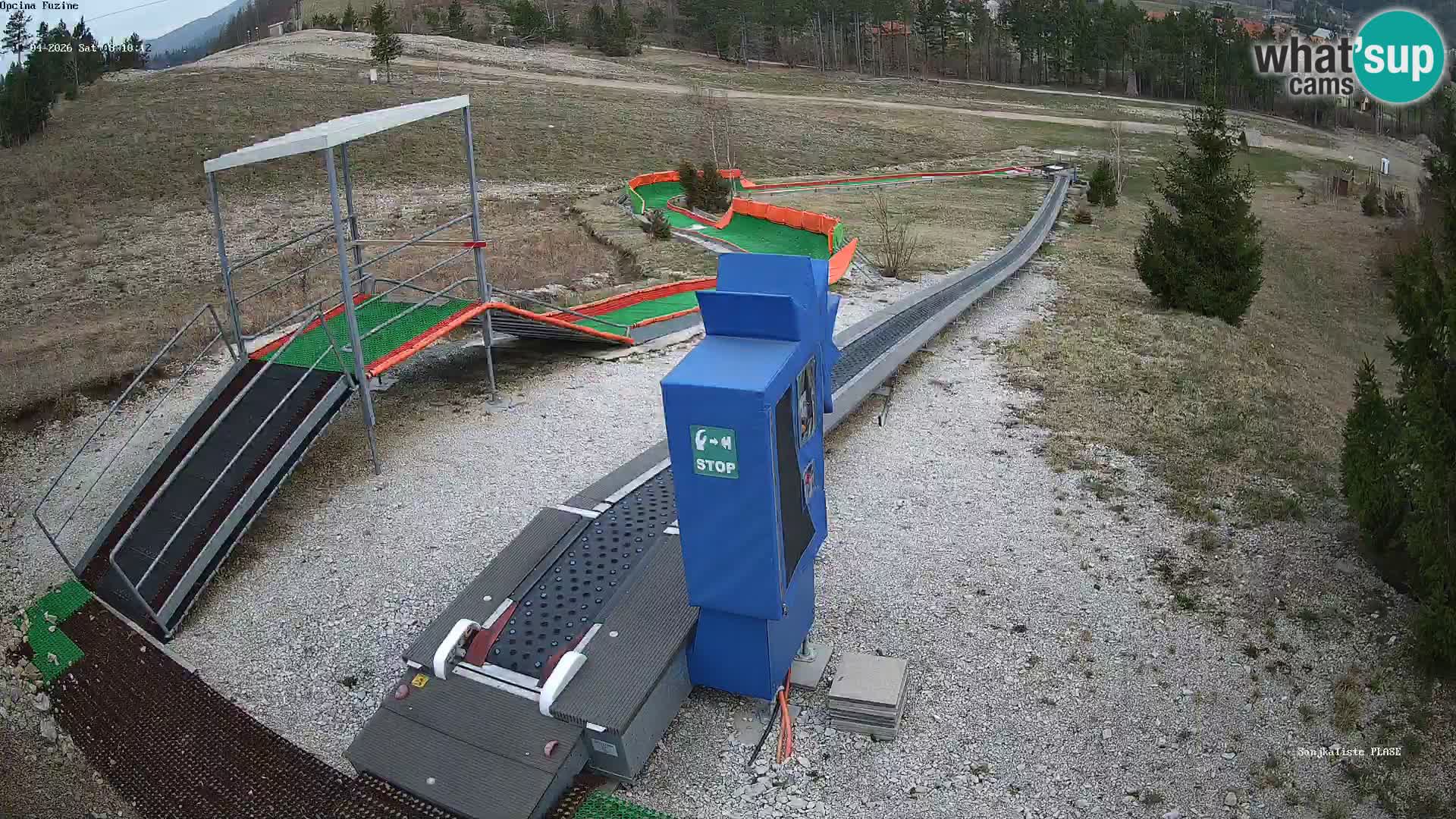 Live webcam Fužine toboggan run – Croatia