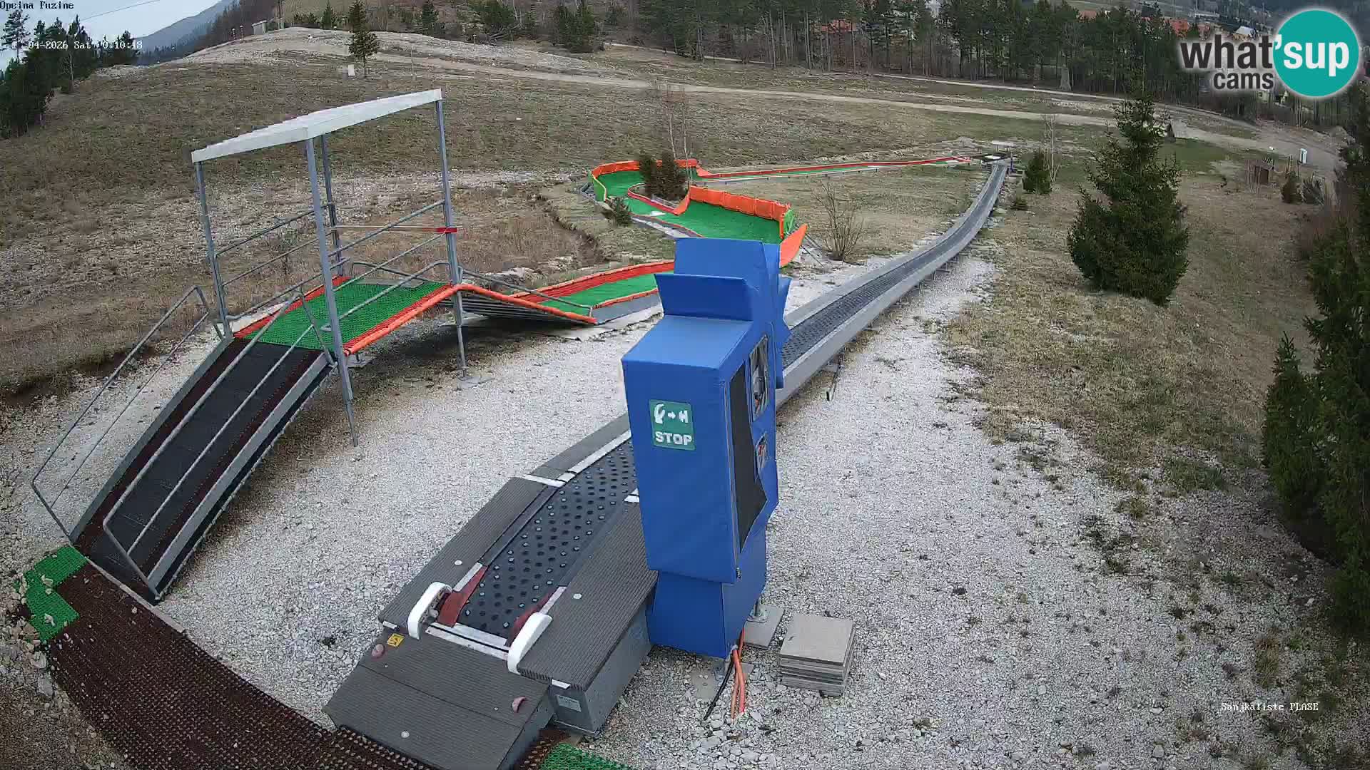 Webcam en direct Piste de luge de Fužine – Croatie