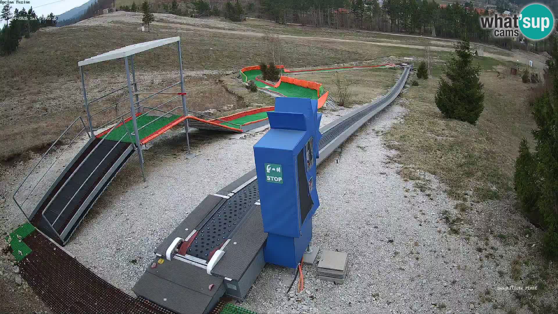 Live webcam Fužine toboggan run – Croatia