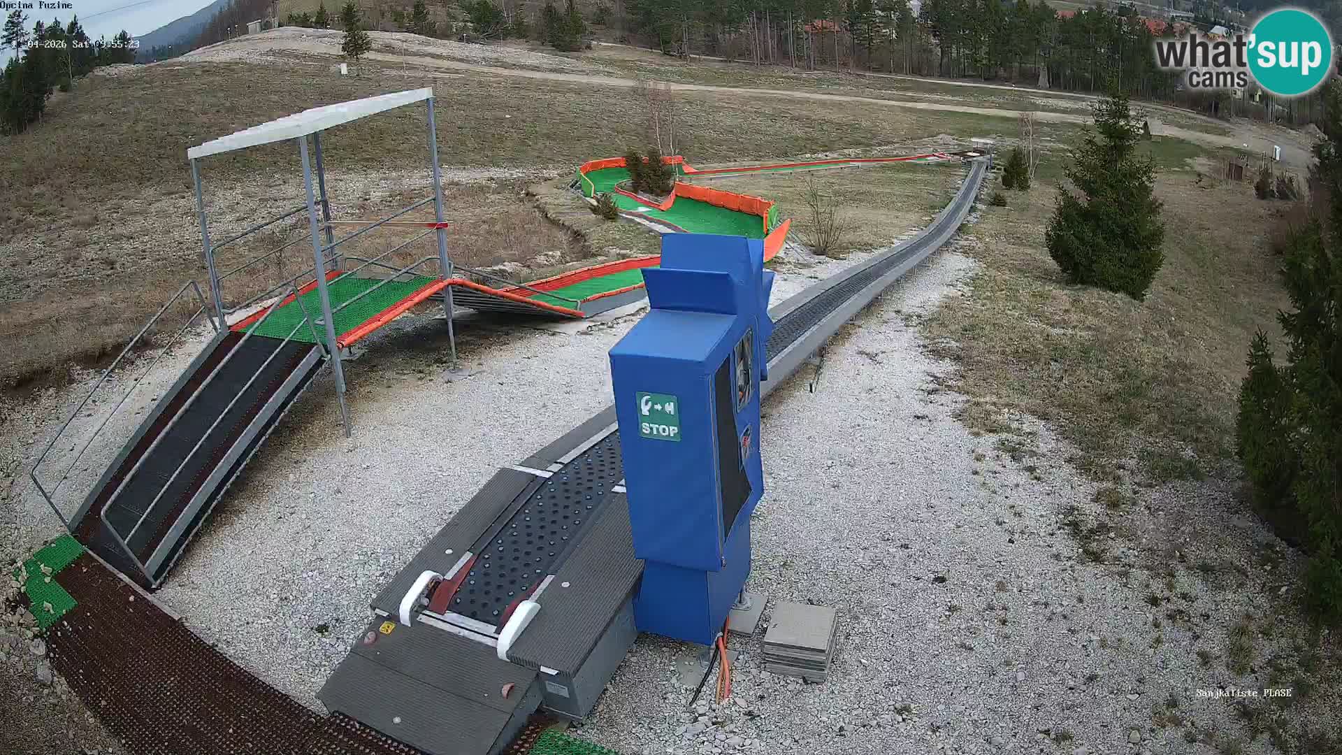 Webcam en direct Piste de luge de Fužine – Croatie