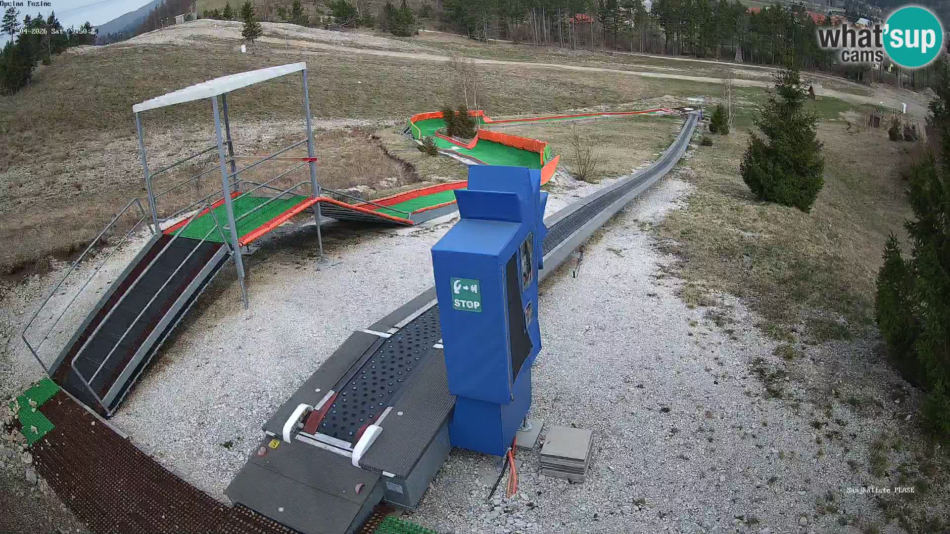 Live webcam Pista da slittino Fužine – Croazia