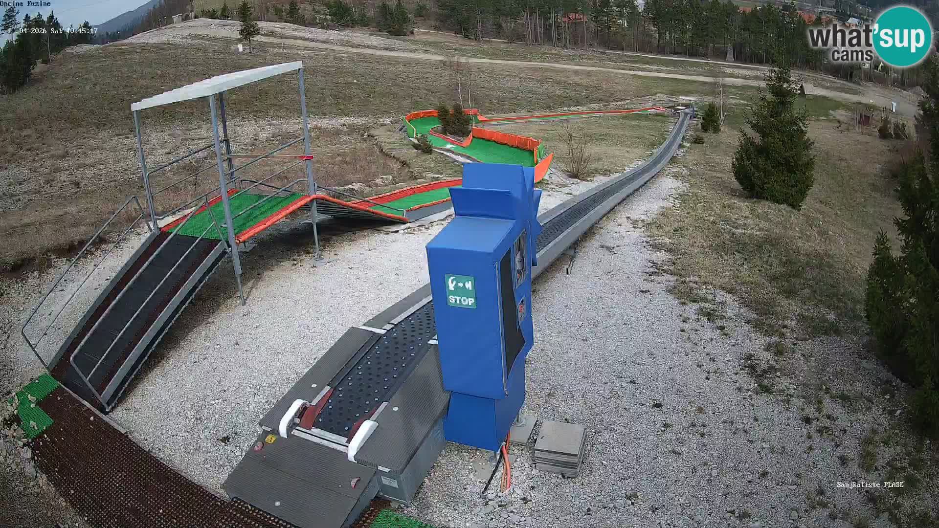 Live webcam Pista da slittino Fužine – Croazia