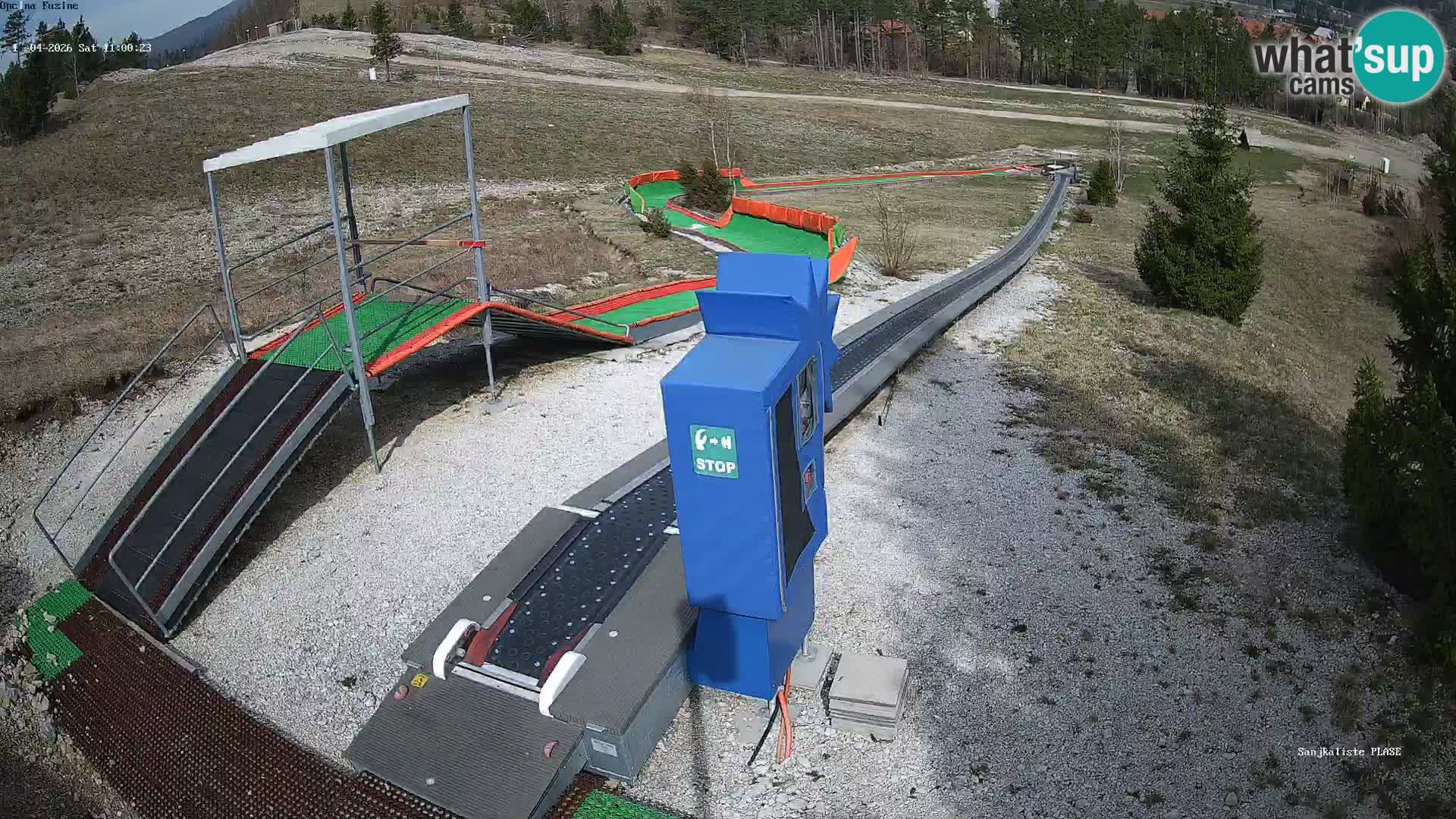 Webcam en direct Piste de luge de Fužine – Croatie