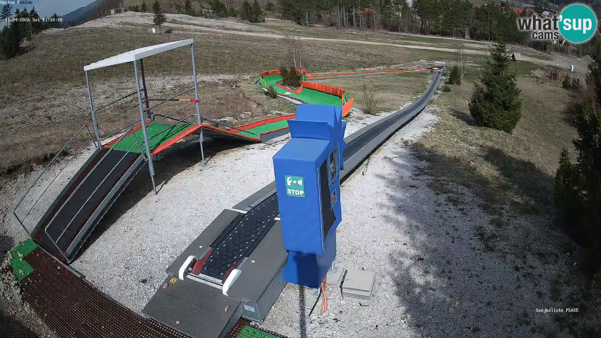 Live webcam Pista da slittino Fužine – Croazia