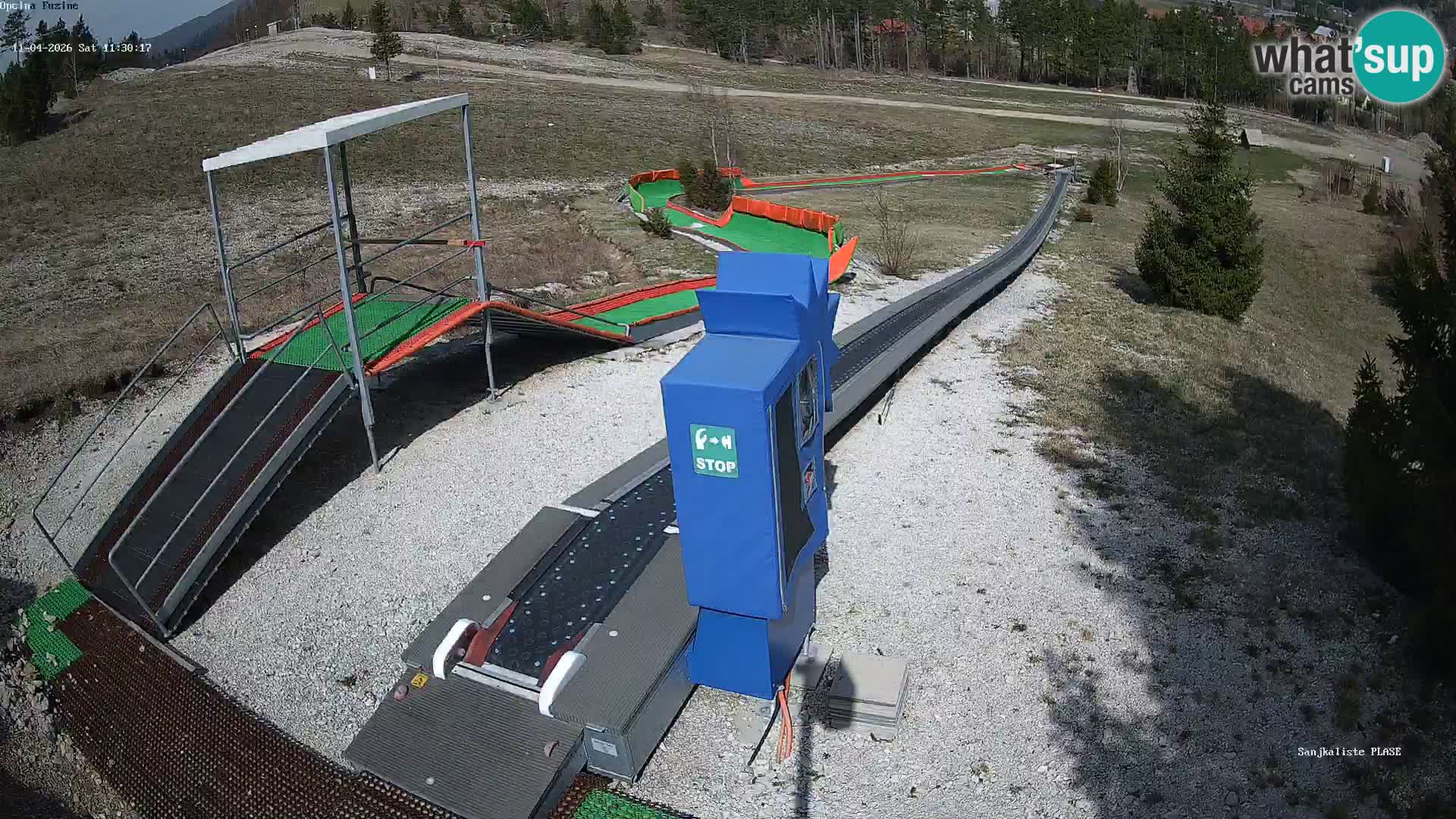 Live webcam Fužine toboggan run – Croatia