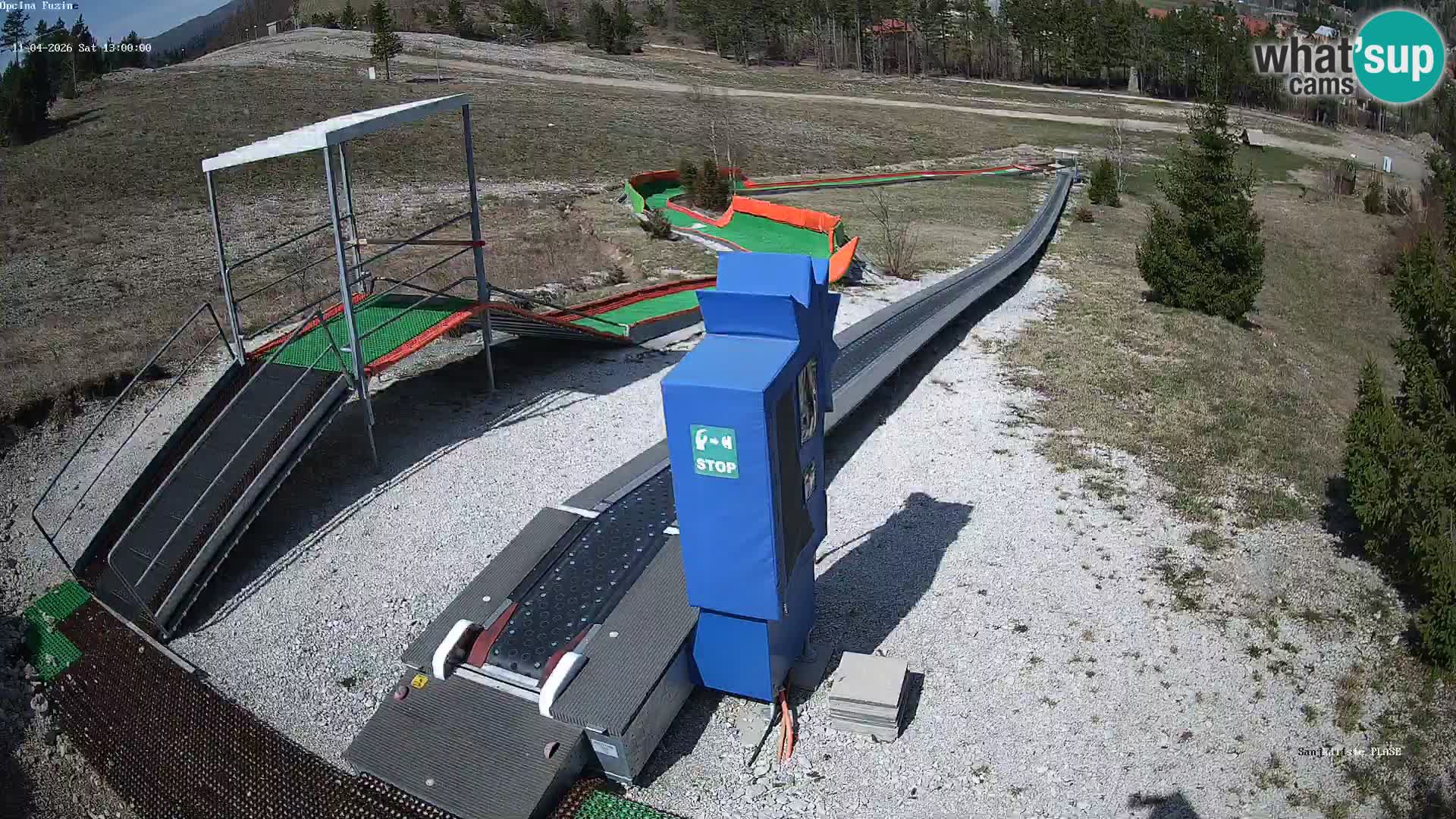 Webcam en direct Piste de luge de Fužine – Croatie