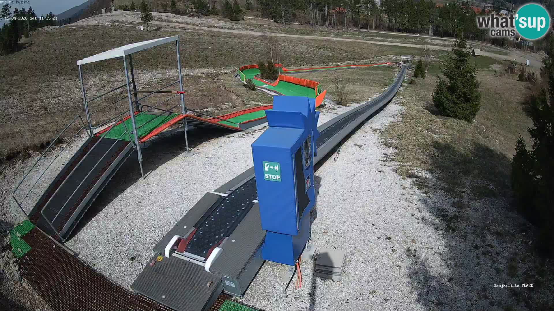 Spletna kamera v živo Sankališče Fužine – Hrvaška