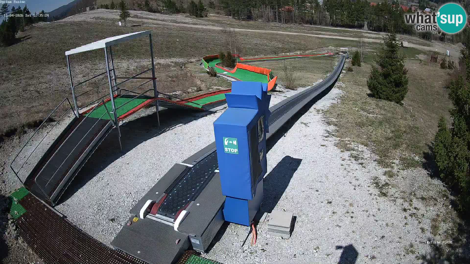 Live webcam Pista da slittino Fužine – Croazia