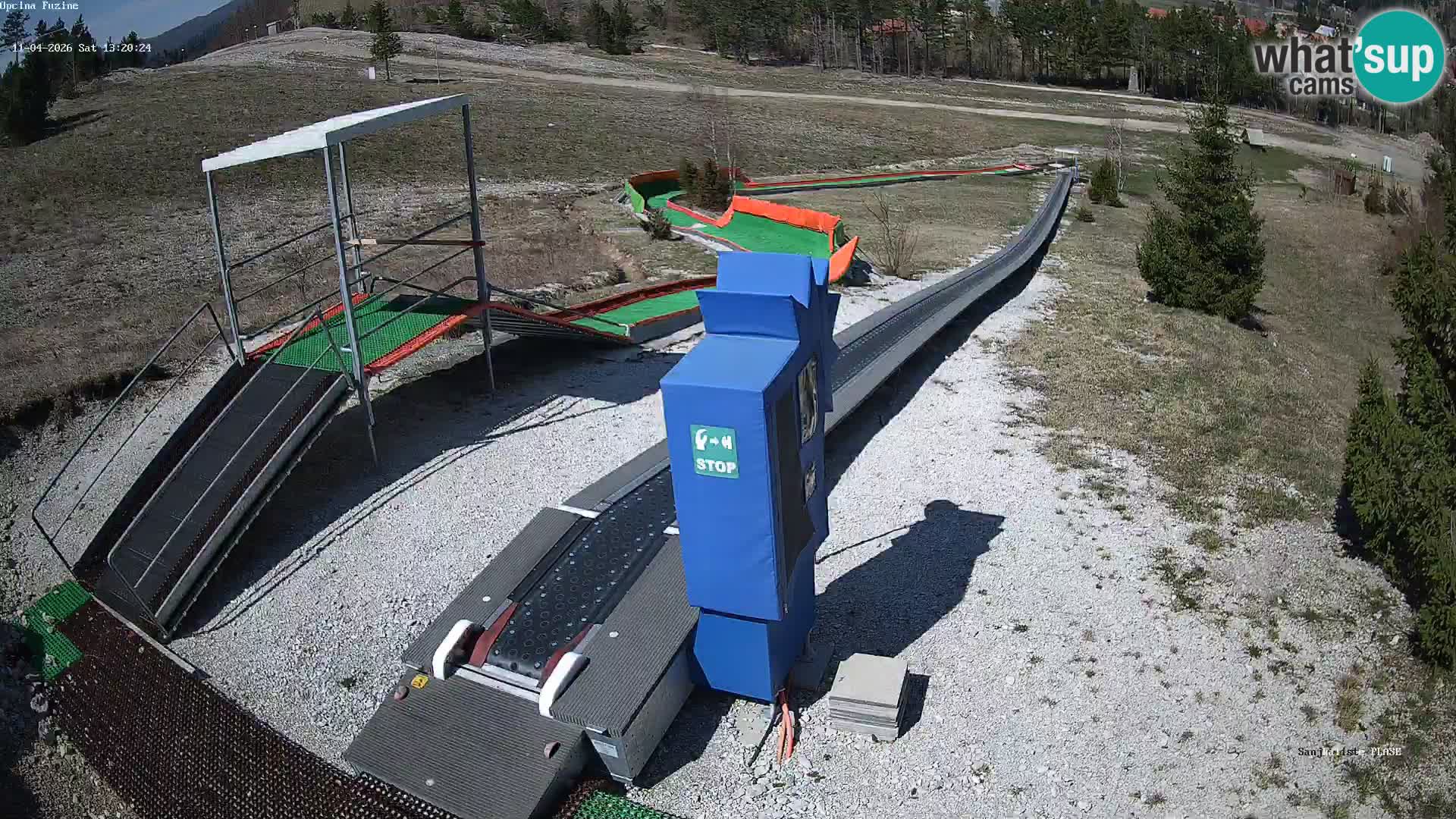 Live webcam Pista da slittino Fužine – Croazia