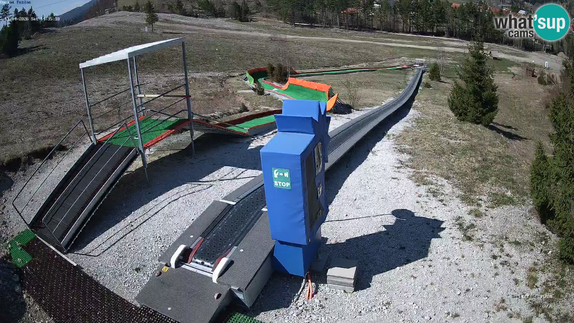 Live webcam Pista da slittino Fužine – Croazia