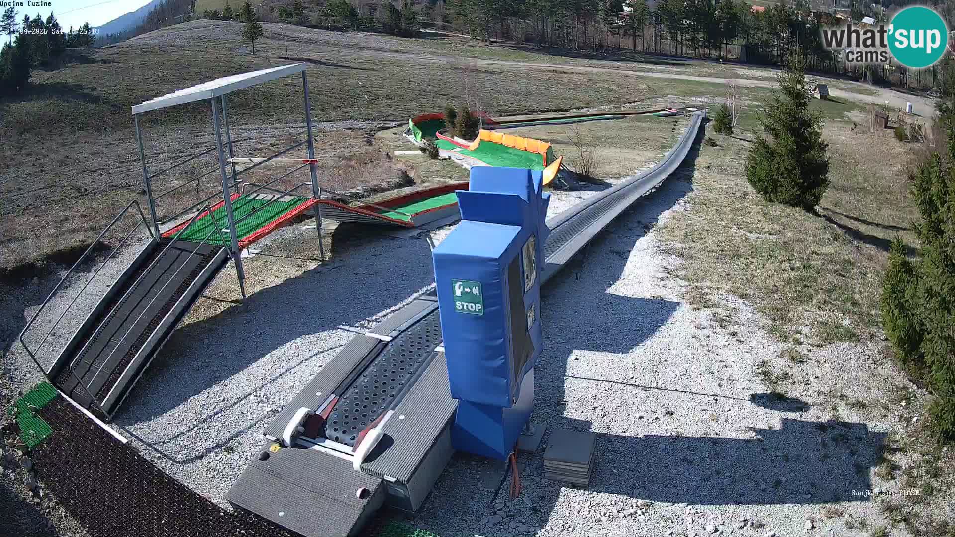 Live webcam Fužine toboggan run – Croatia