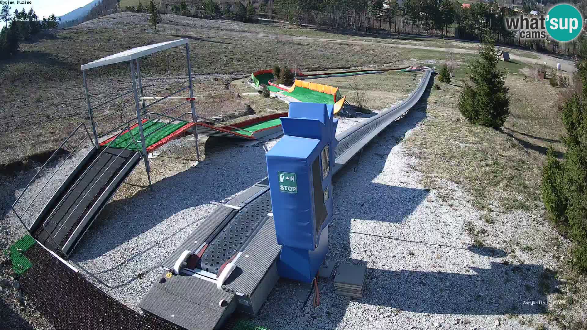 Live webcam Pista da slittino Fužine – Croazia