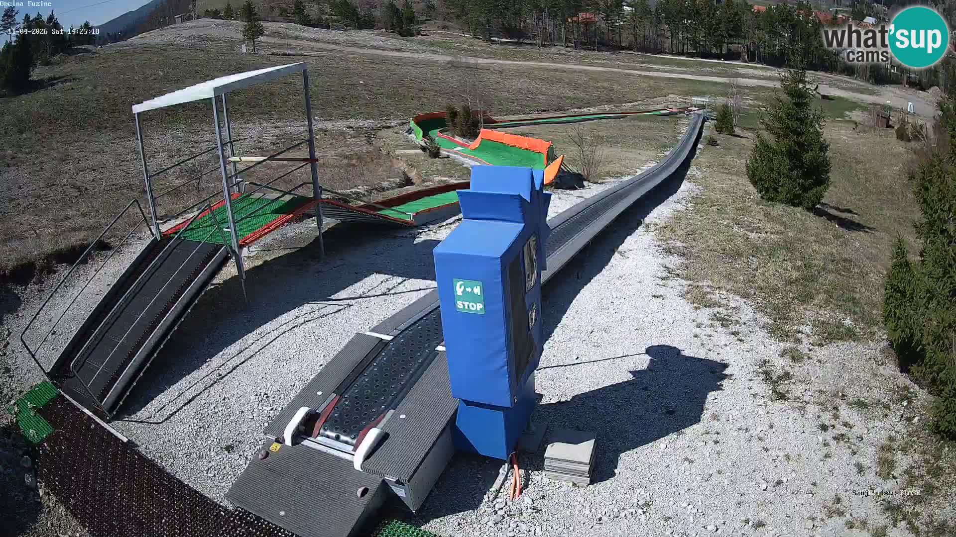 Live webcam Pista da slittino Fužine – Croazia