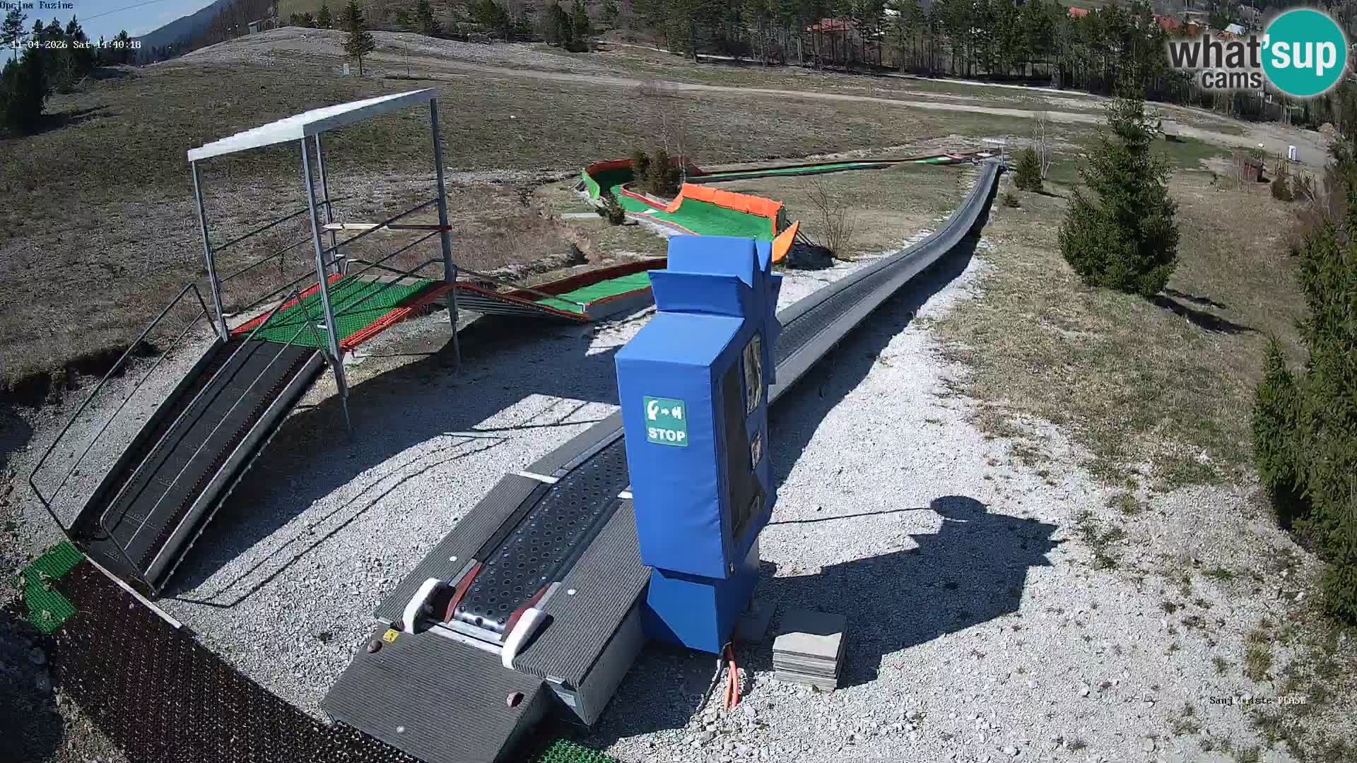 Live webcam Pista da slittino Fužine – Croazia