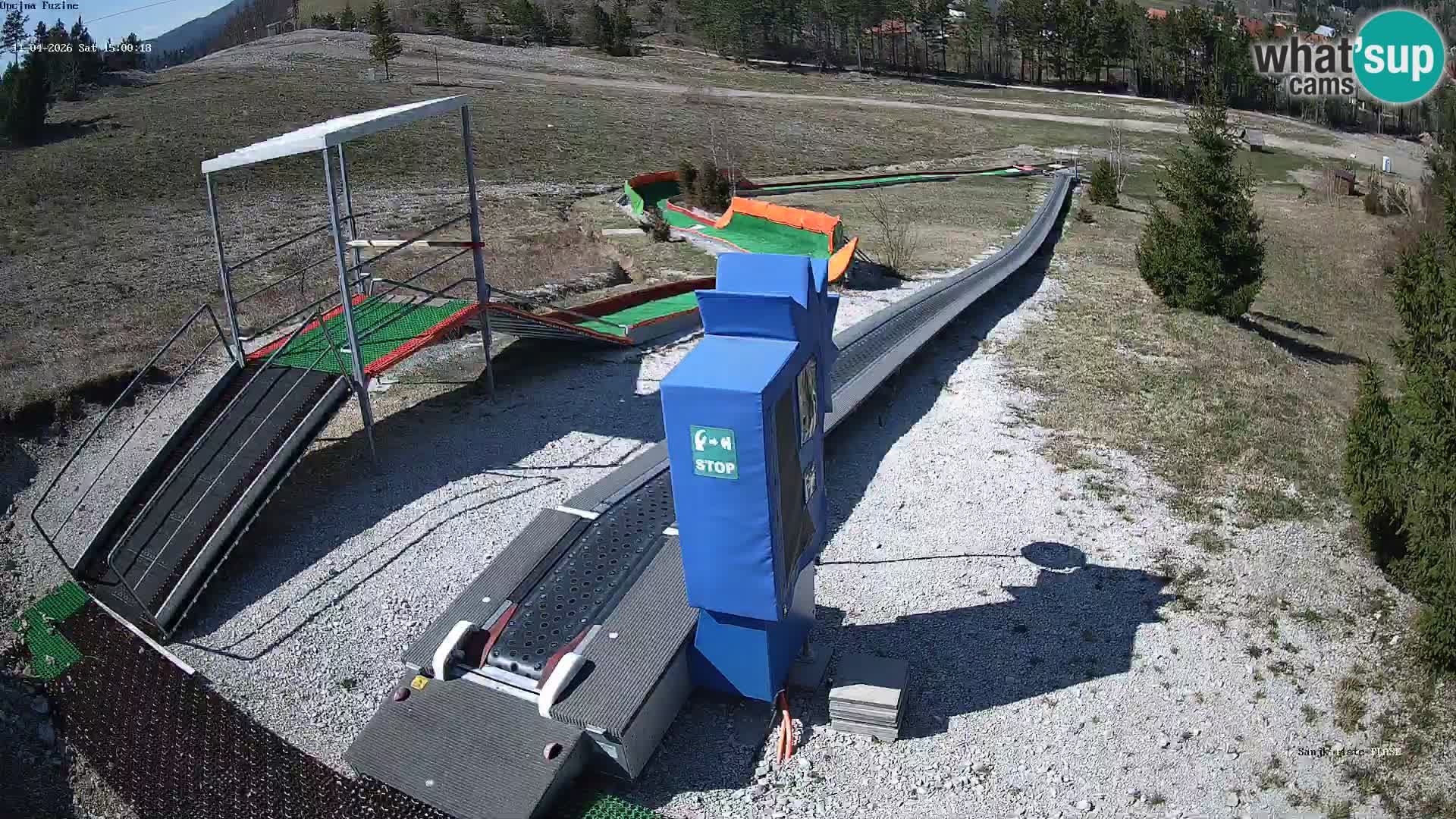 Live webcam Pista da slittino Fužine – Croazia