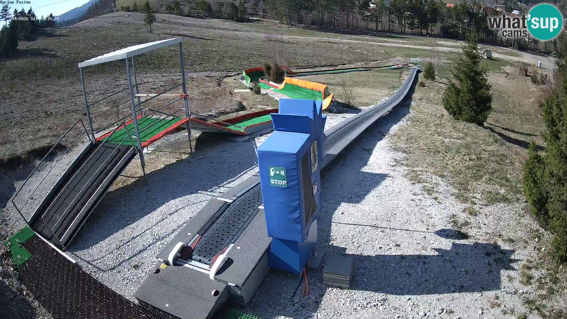 Live webcam Fužine toboggan run – Croatia