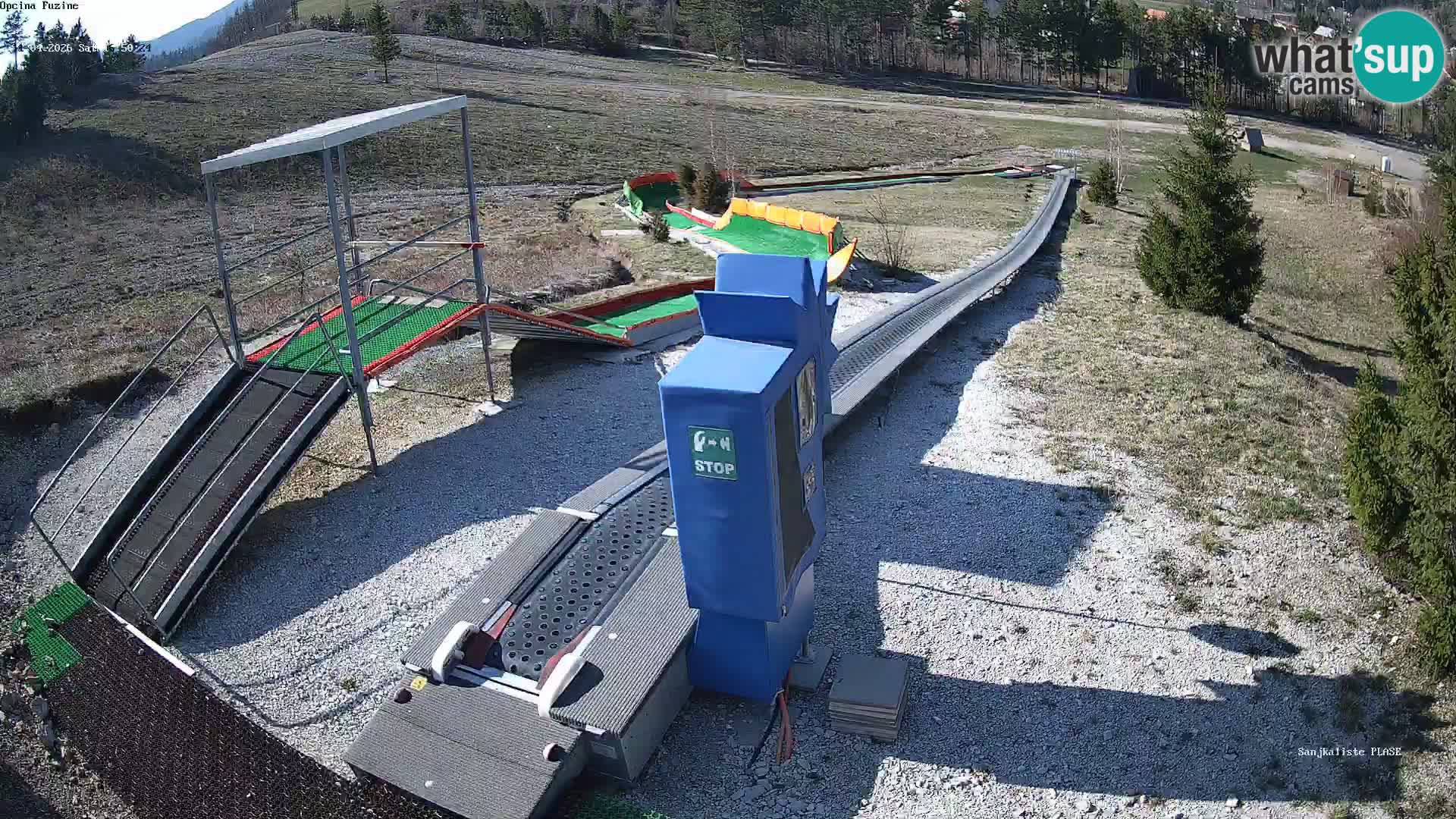 Live webcam Pista da slittino Fužine – Croazia