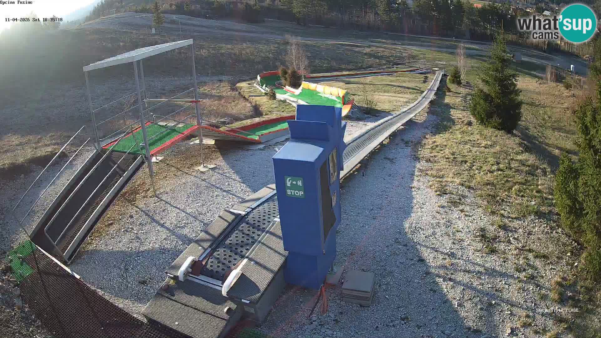 Live webcam Pista da slittino Fužine – Croazia