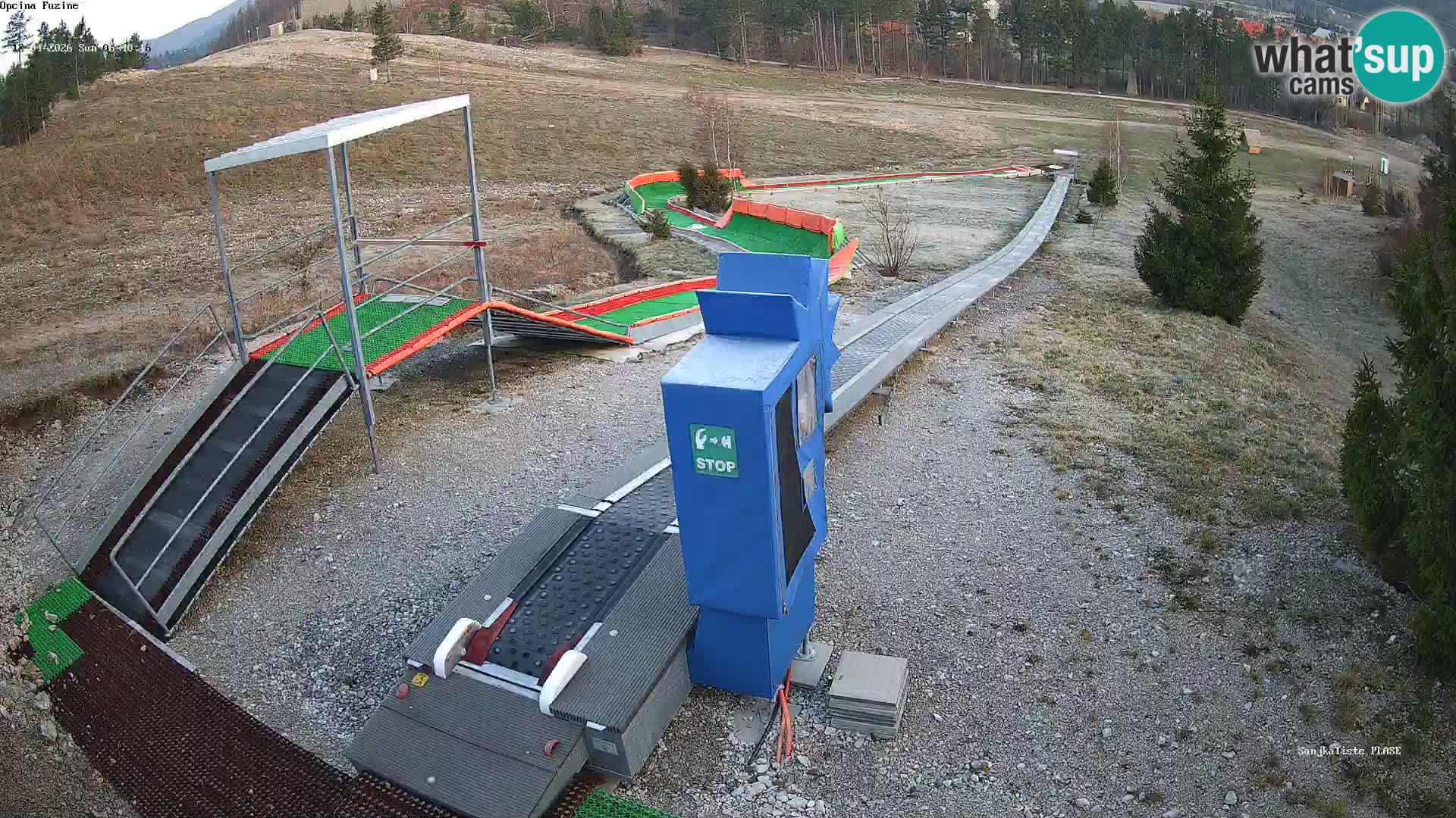 Live webcam Pista da slittino Fužine – Croazia