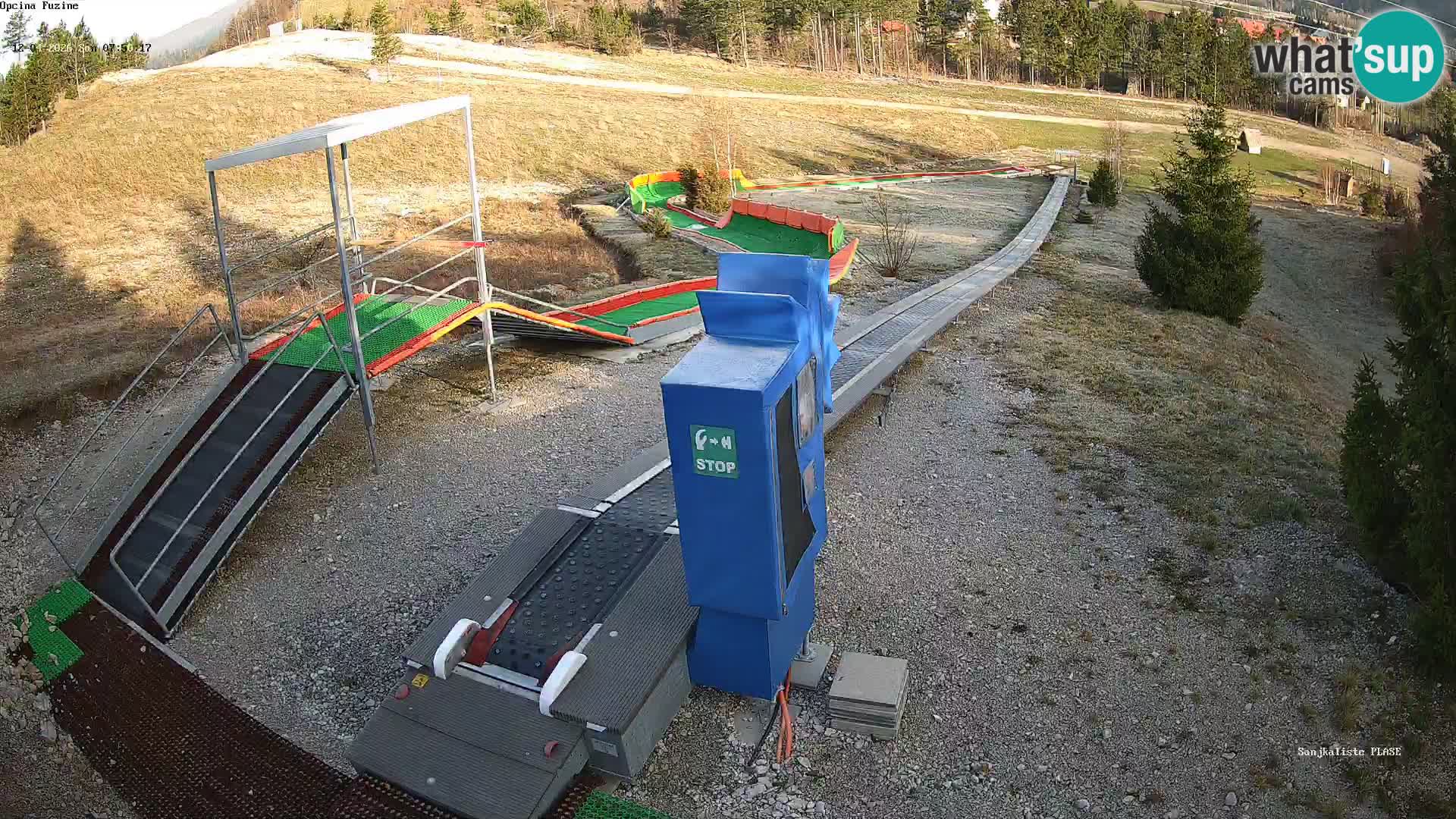 Live webcam Fužine toboggan run – Croatia