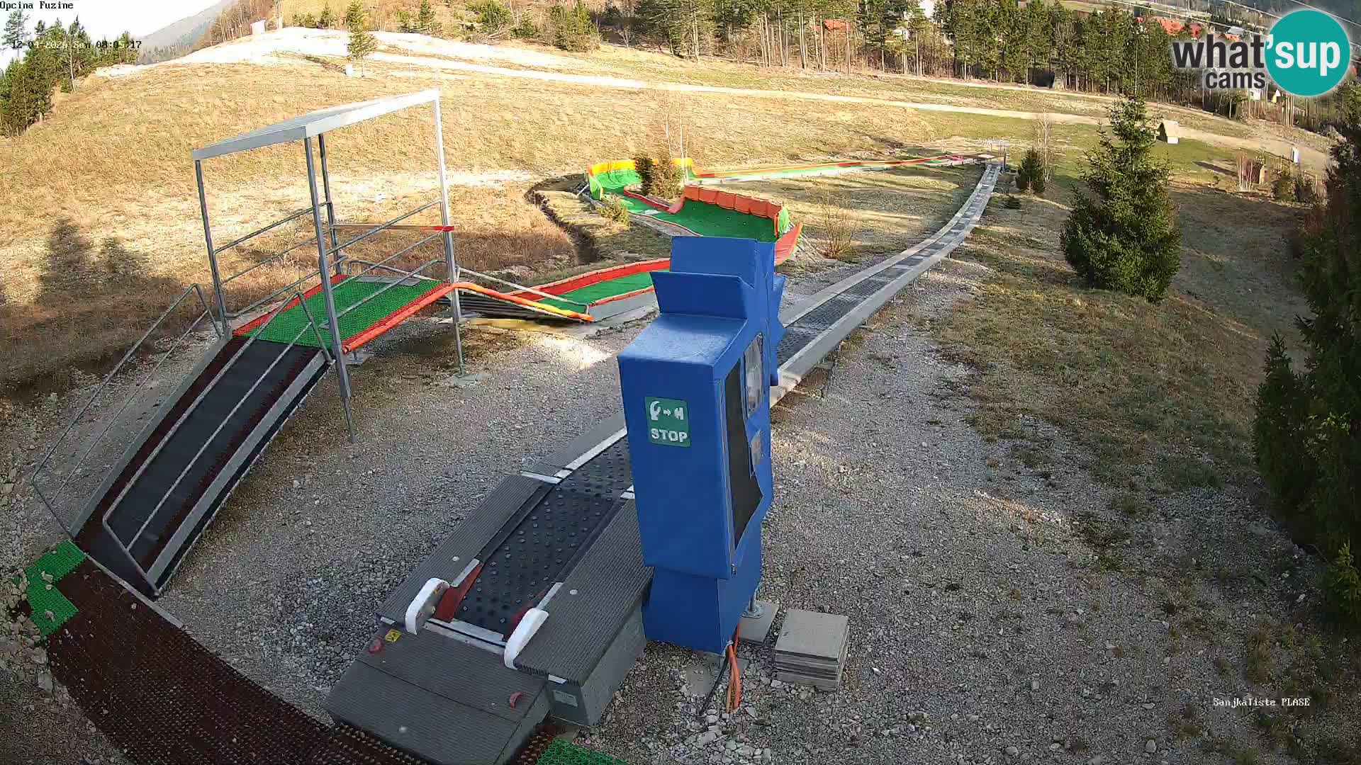 Live webcam Pista da slittino Fužine – Croazia