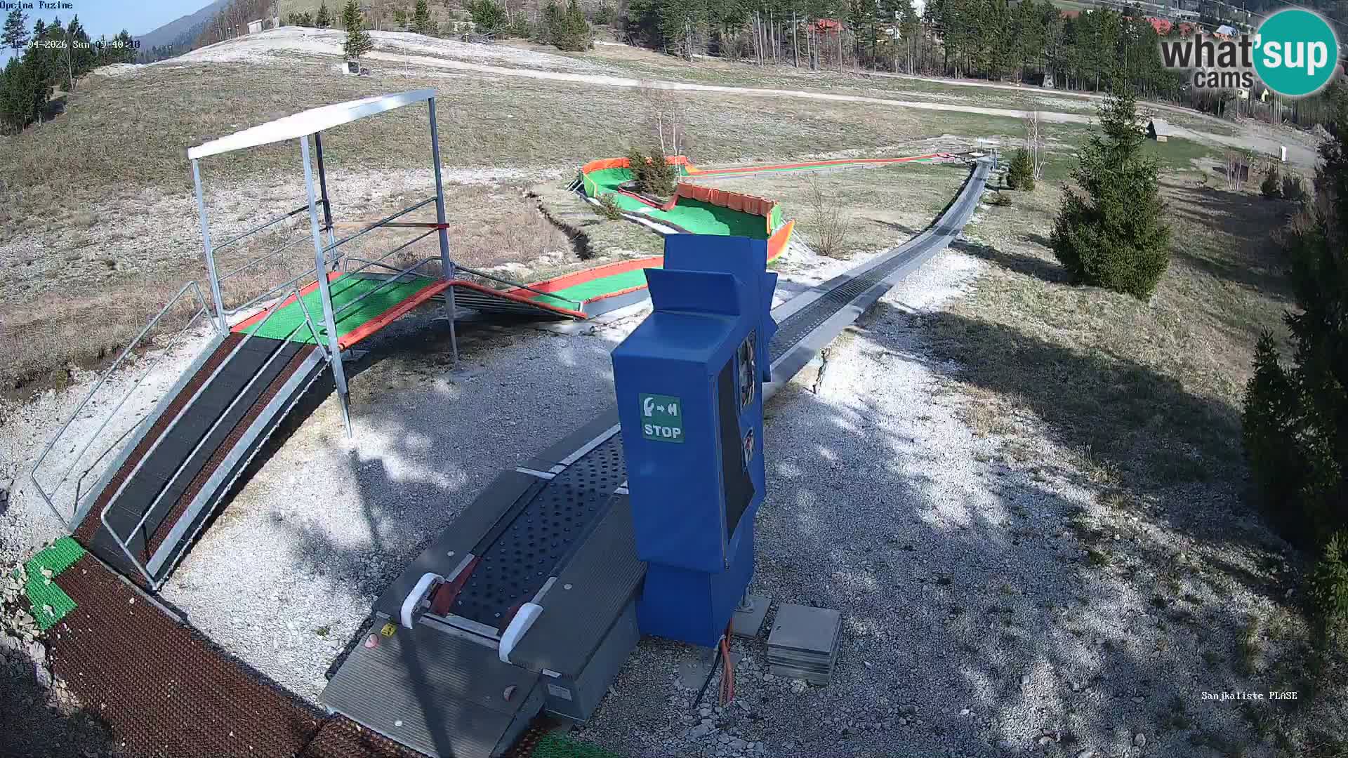 Live webcam Pista da slittino Fužine – Croazia