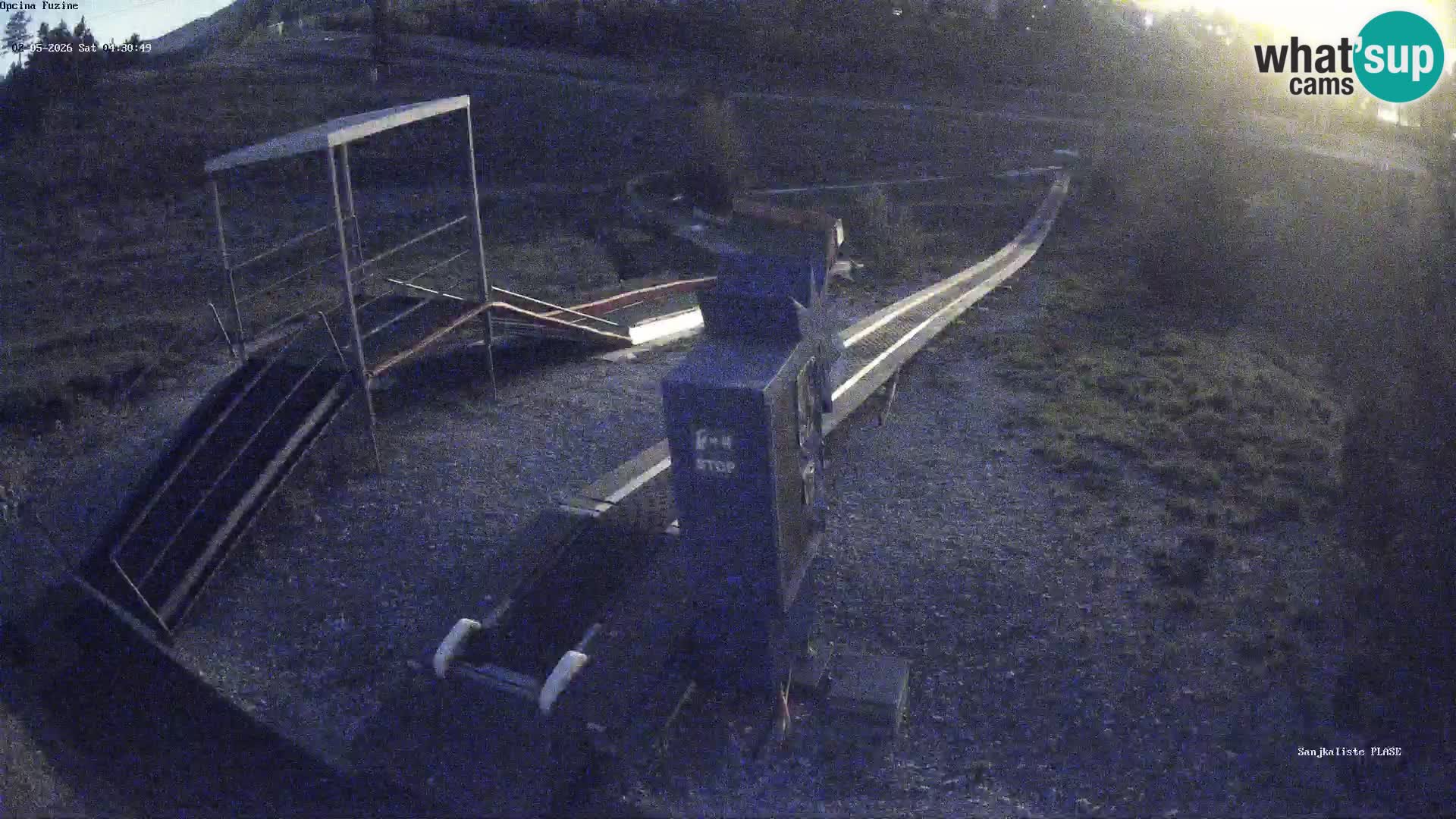 Live webcam Pista da slittino Fužine – Croazia