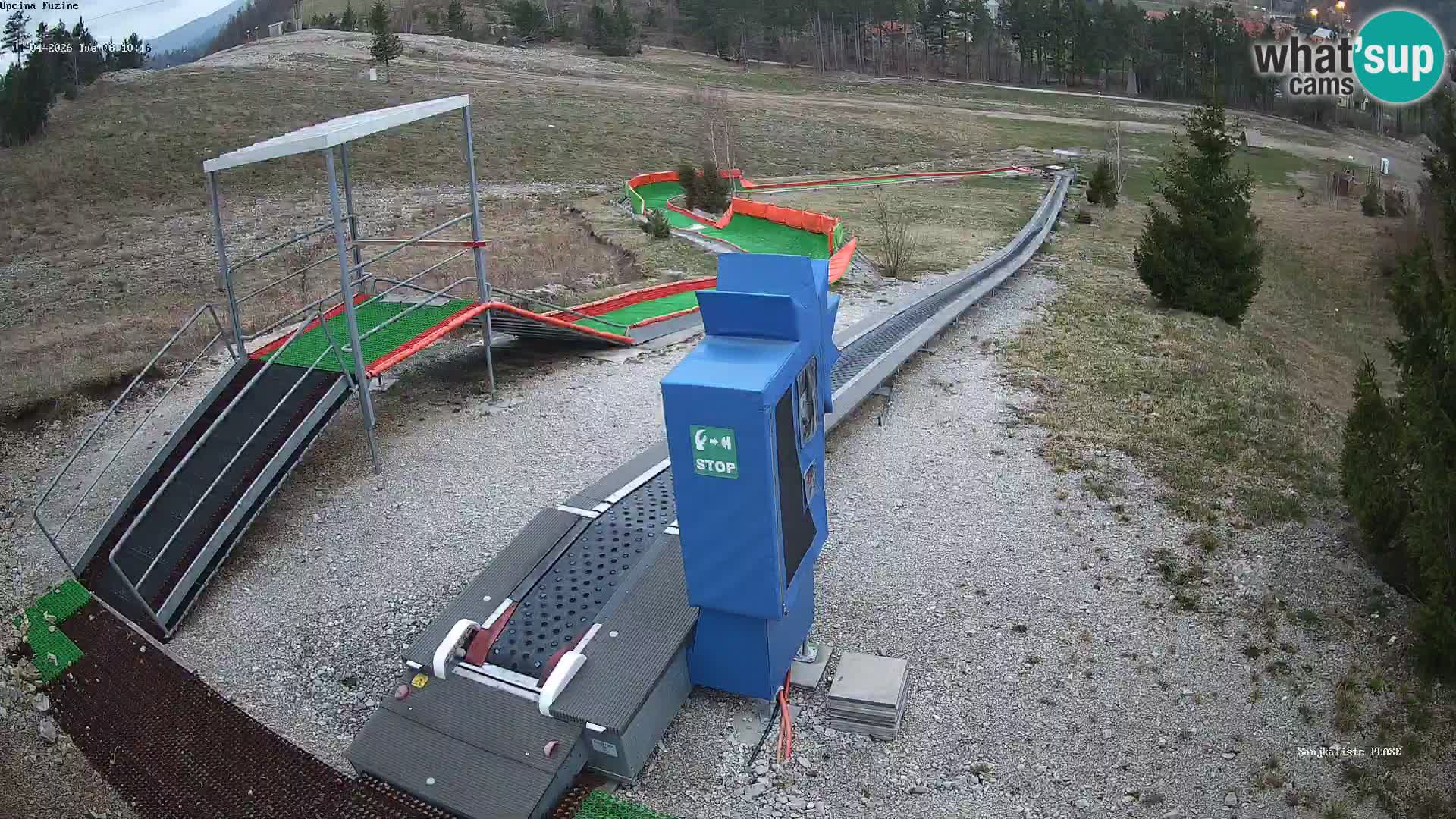 Live webcam Fužine toboggan run – Croatia