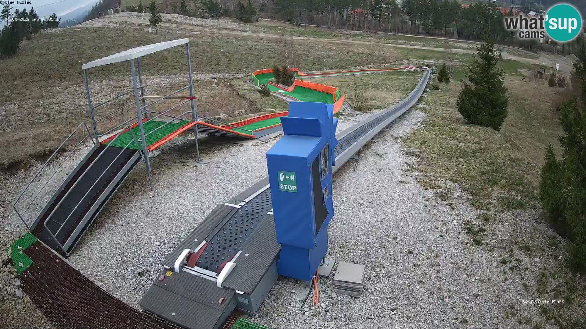 Live webcam Fužine toboggan run – Croatia