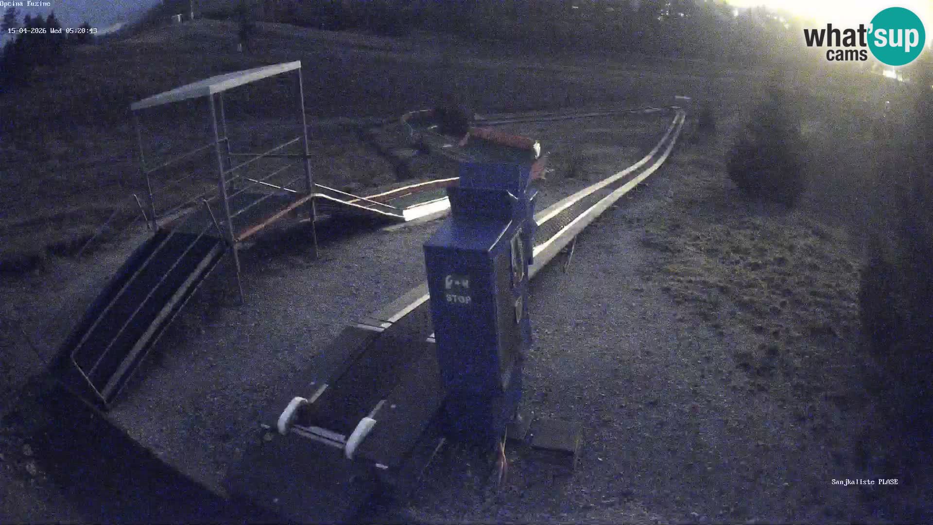 Live webcam Fužine toboggan run – Croatia