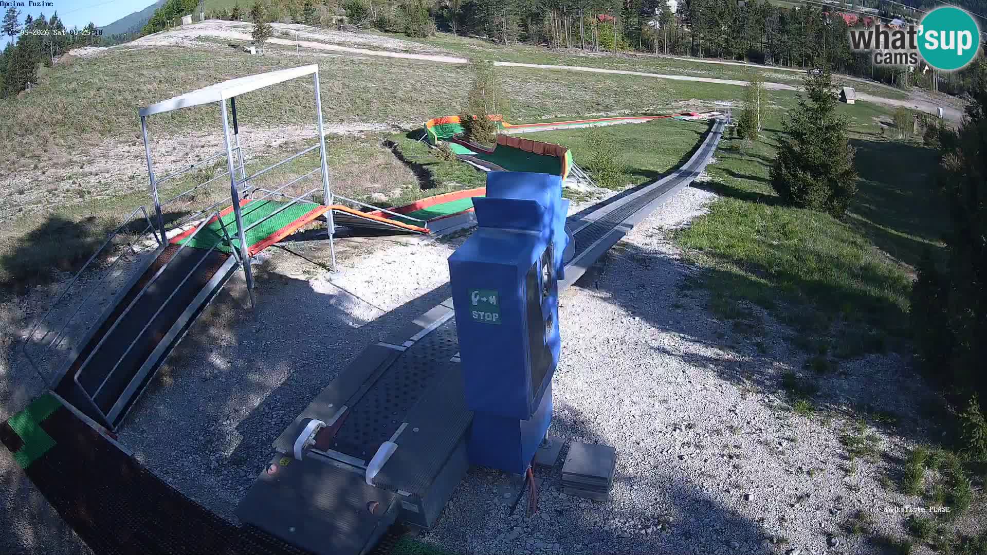 Live webcam Pista da slittino Fužine – Croazia