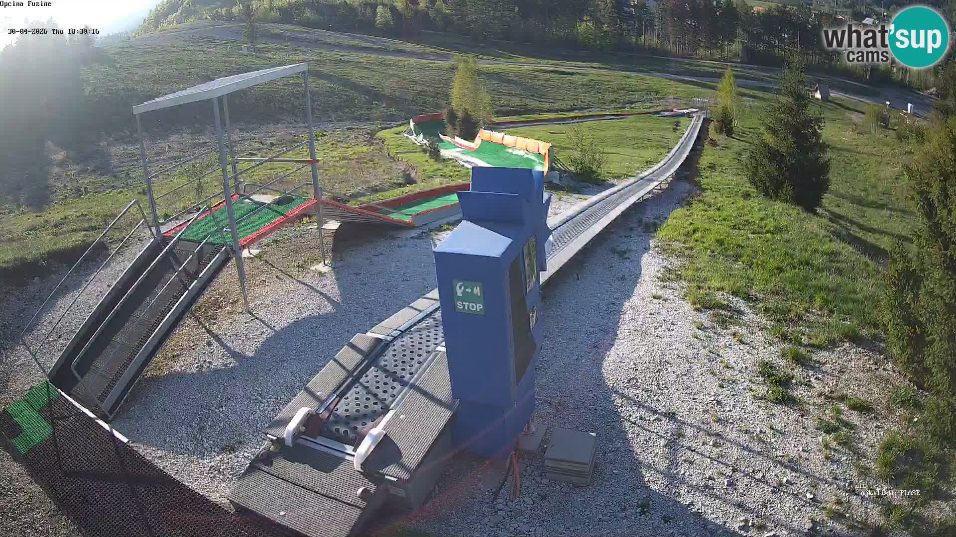 Live webcam Fužine toboggan run – Croatia