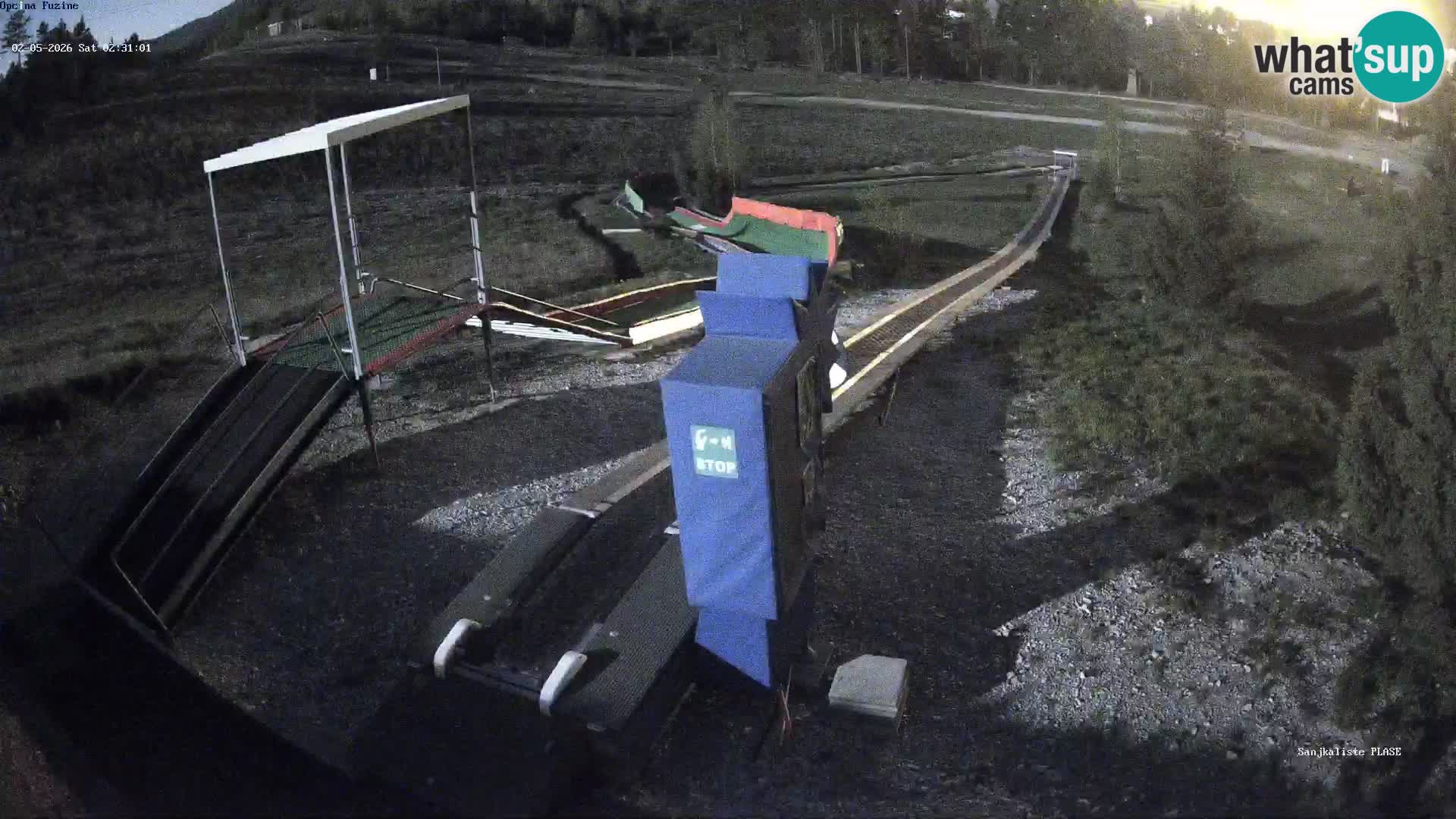 Live webcam Pista da slittino Fužine – Croazia