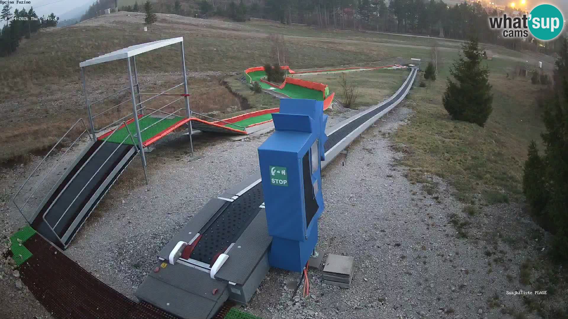 Webcam en direct Piste de luge de Fužine – Croatie