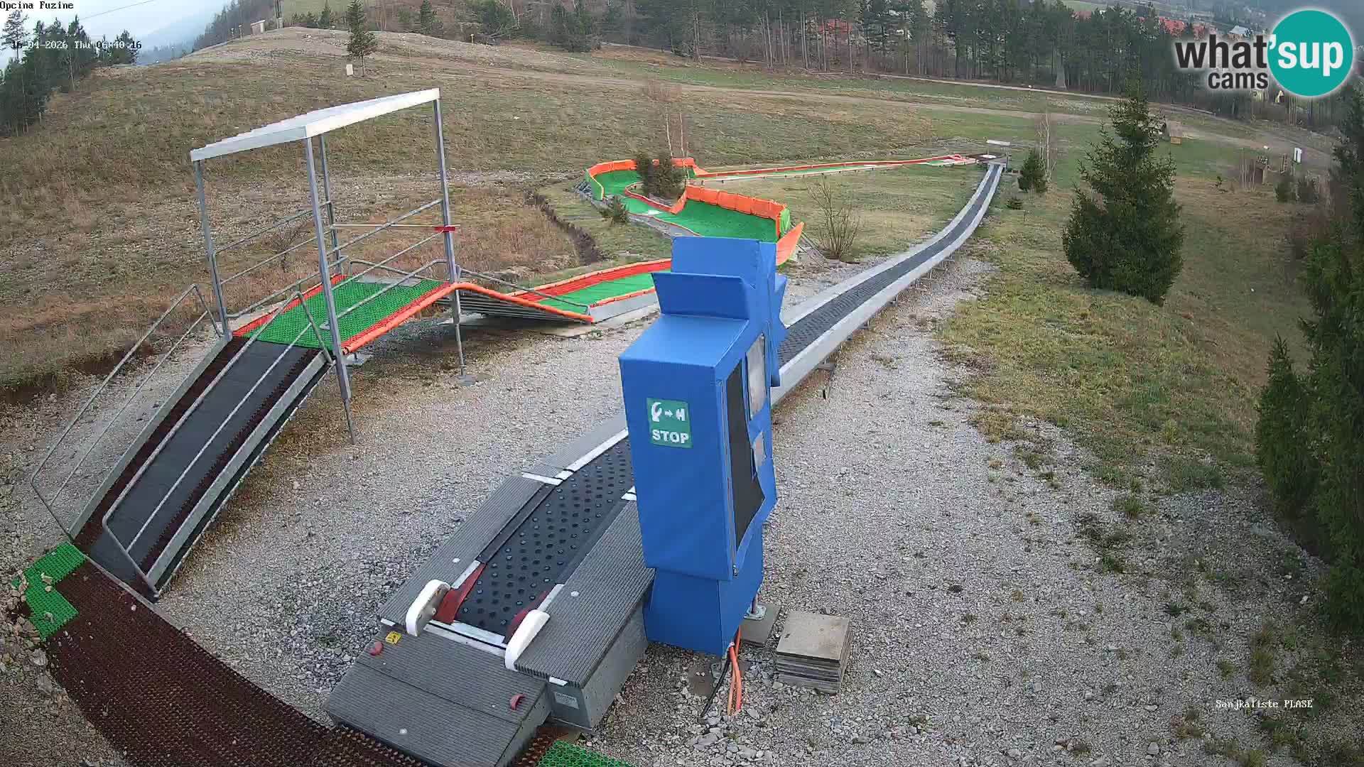 Live webcam Fužine toboggan run – Croatia