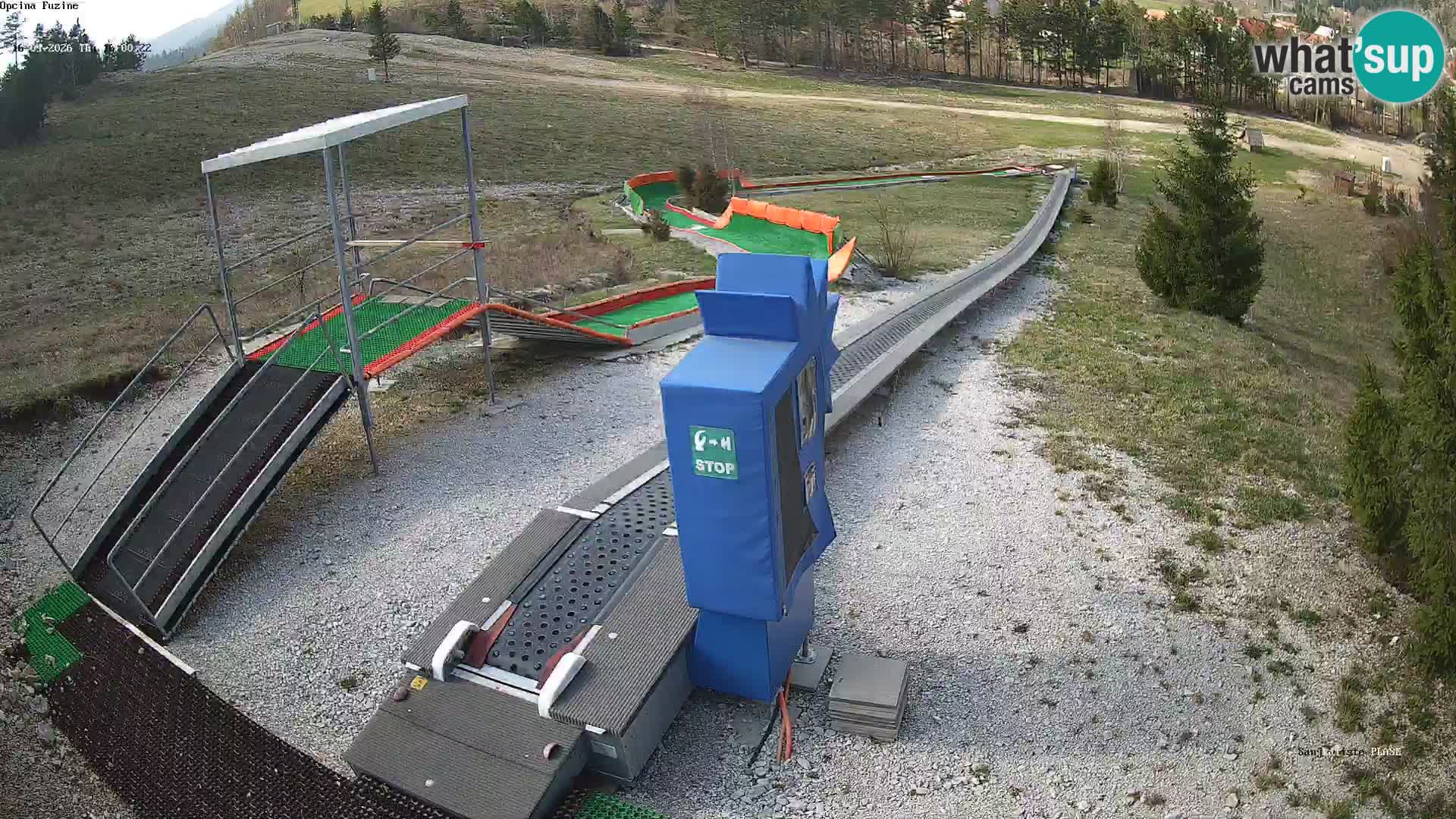 Live webcam Fužine toboggan run – Croatia